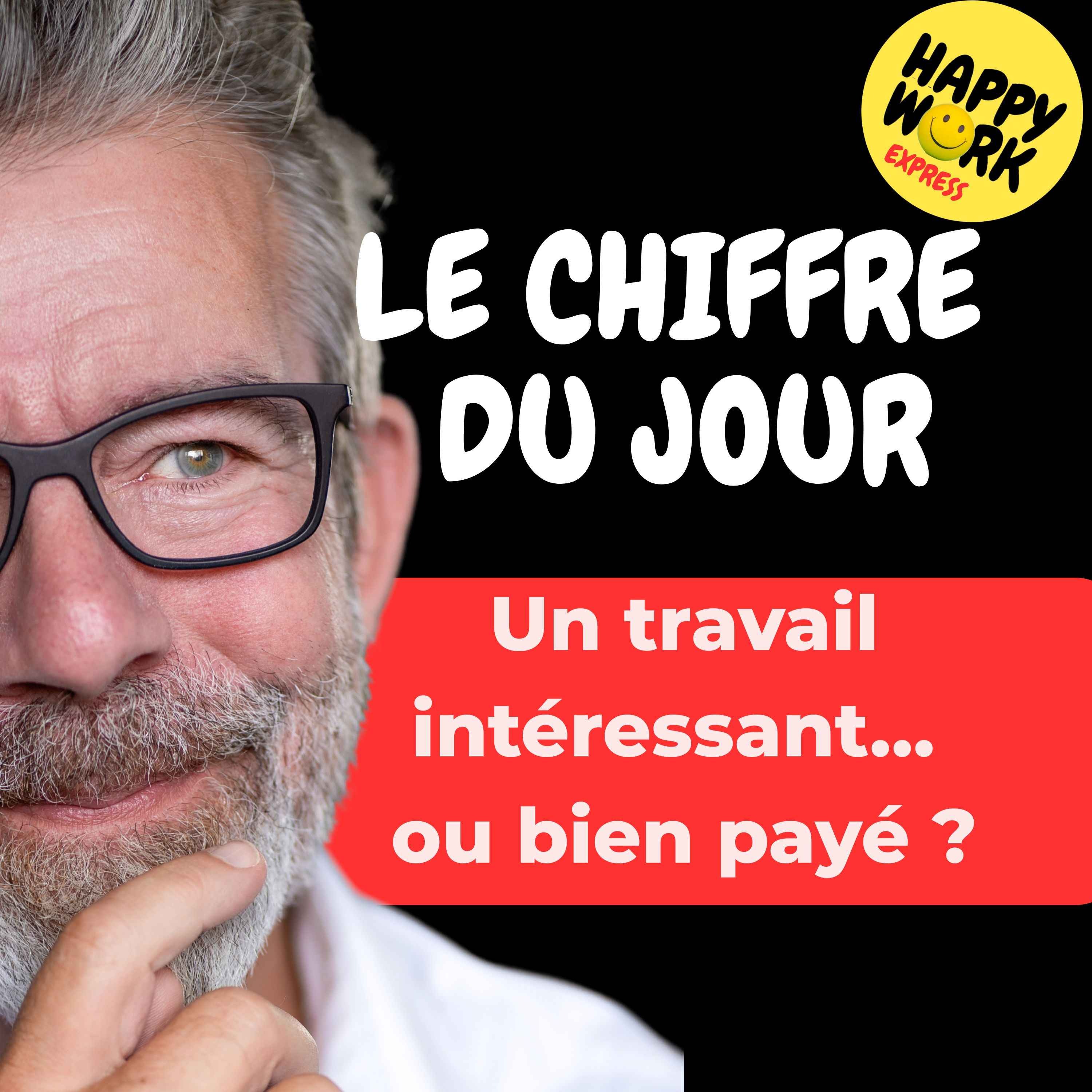 Happy Work - Management & bien-être au travail - Combien de disent préférer un travail intéressant à un travail simplement bien payé
