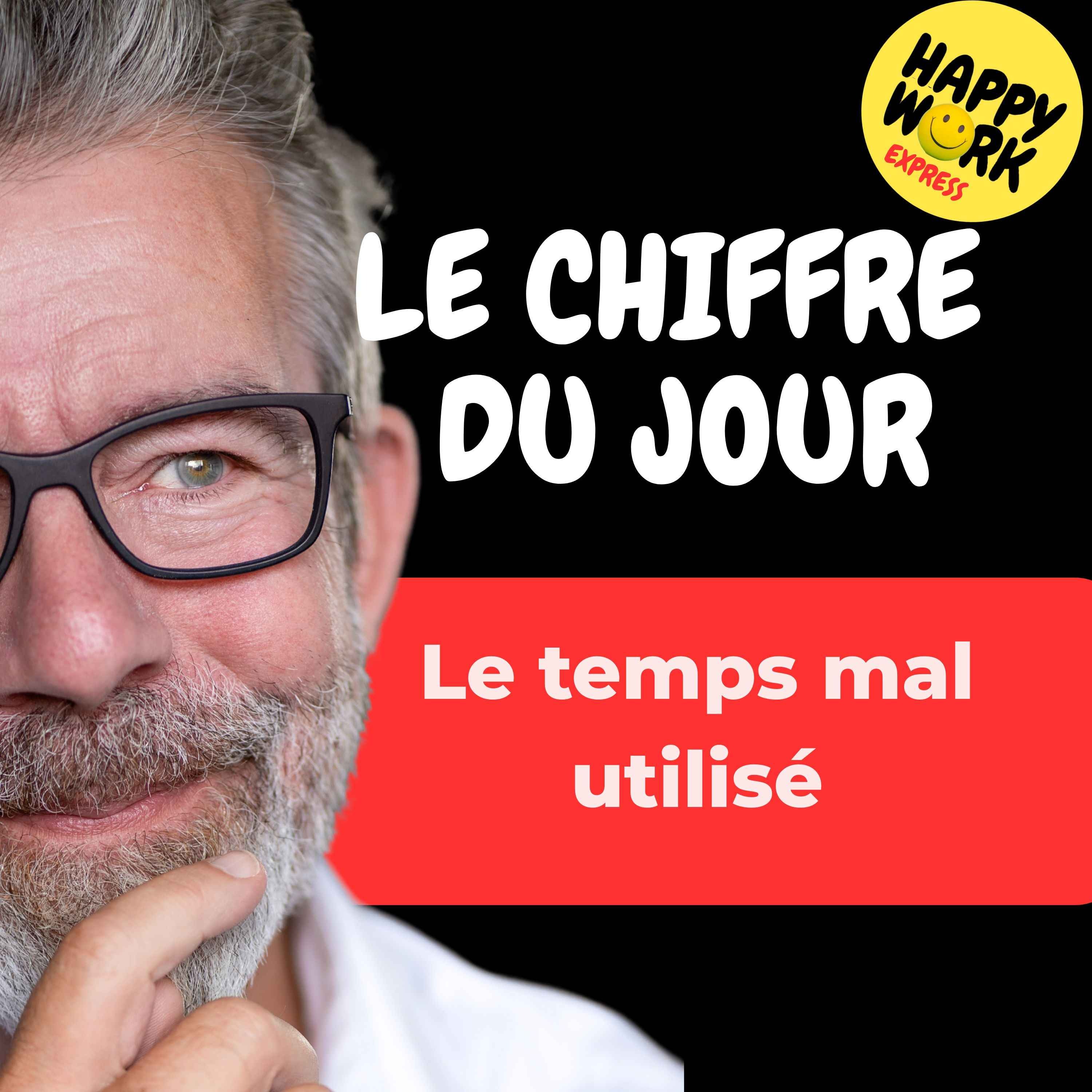Combien de salariés passent, en moyenne, leur temps sur des tâches peu prioritaires