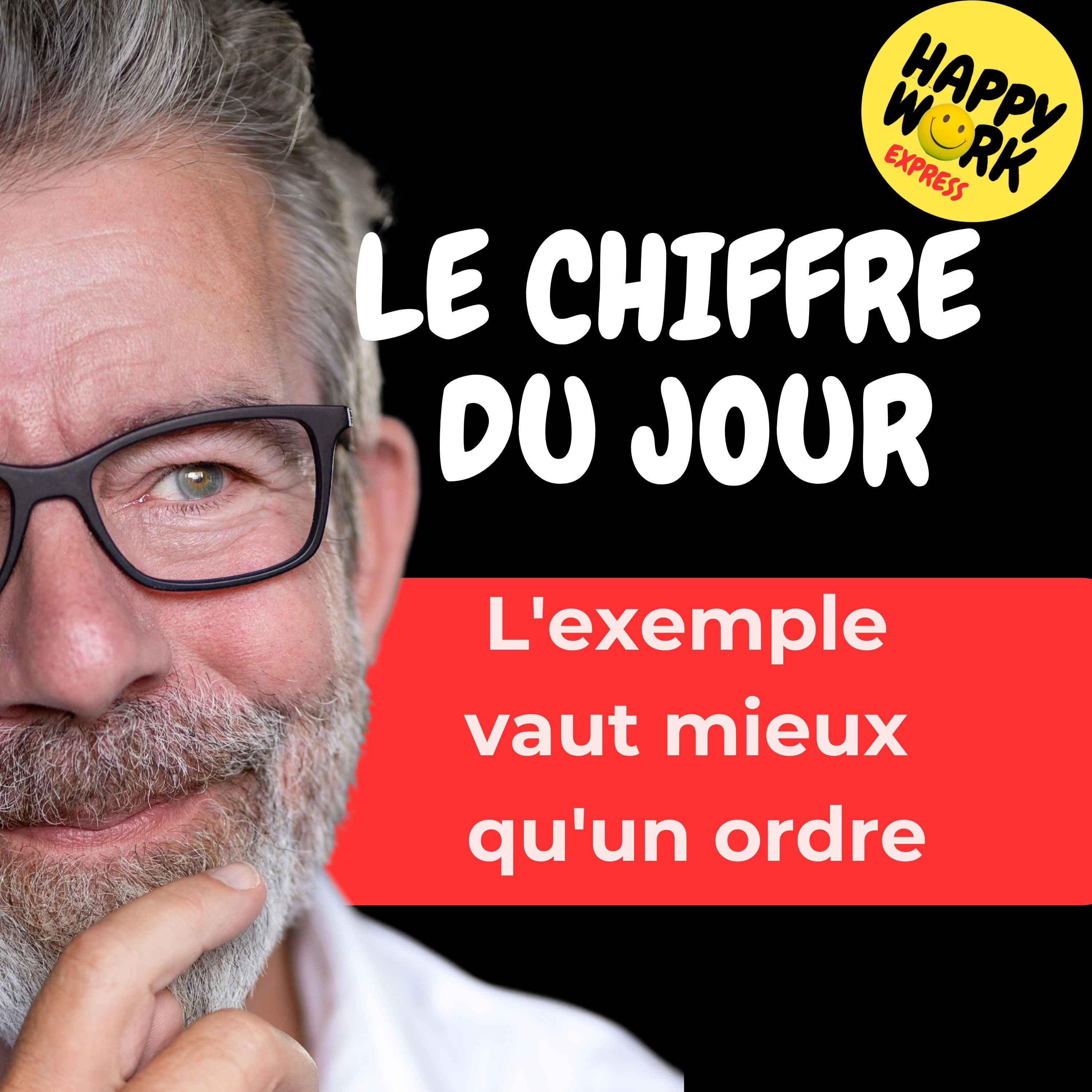 Happy Work - Management & bien-être au travail - Combien de salariés disent qu'un manager qui montre l'exemple est plus crédible qu'un manager qui donne des ordres