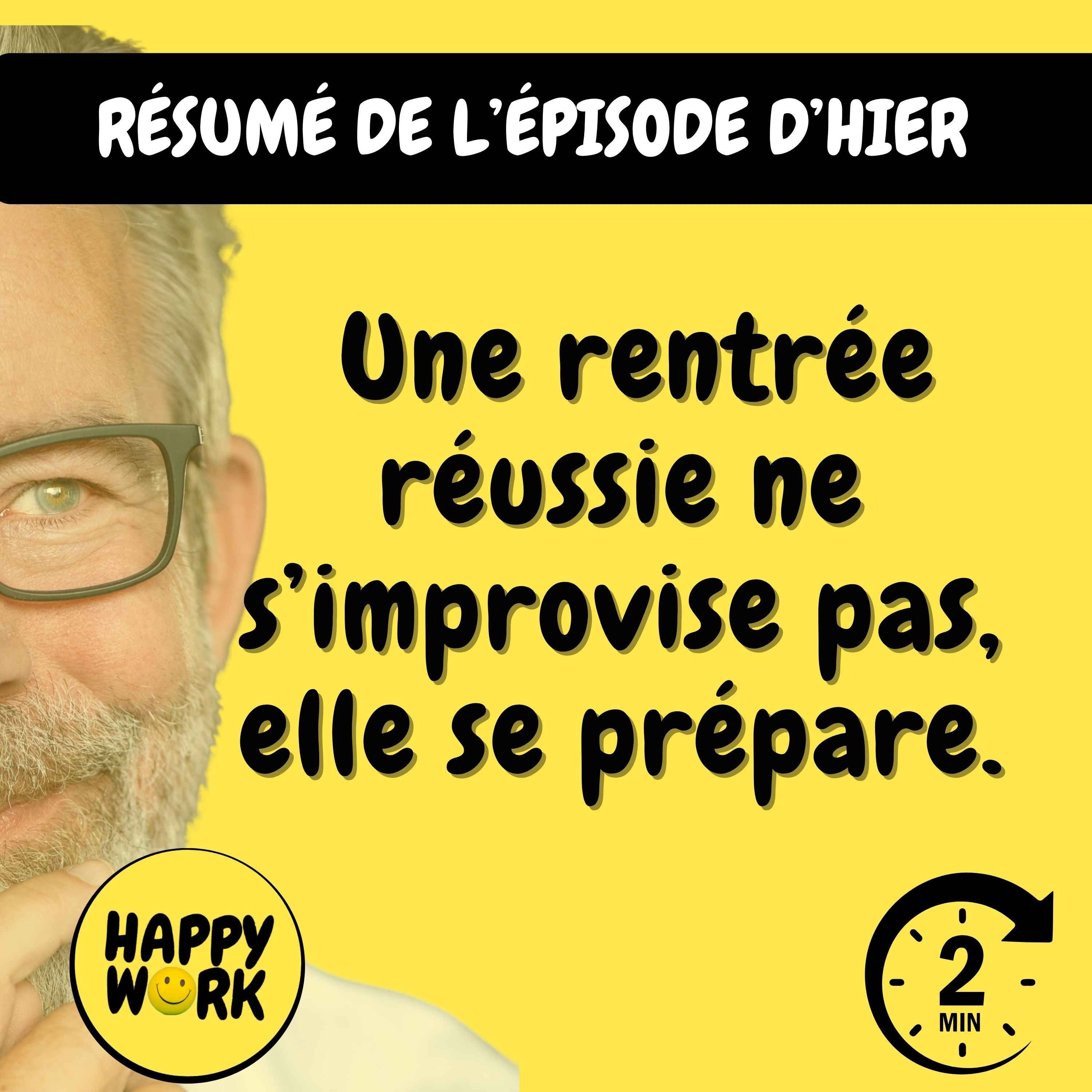 Résumé — Une rentrée réussie ne s’improvise pas, elle se prépare.