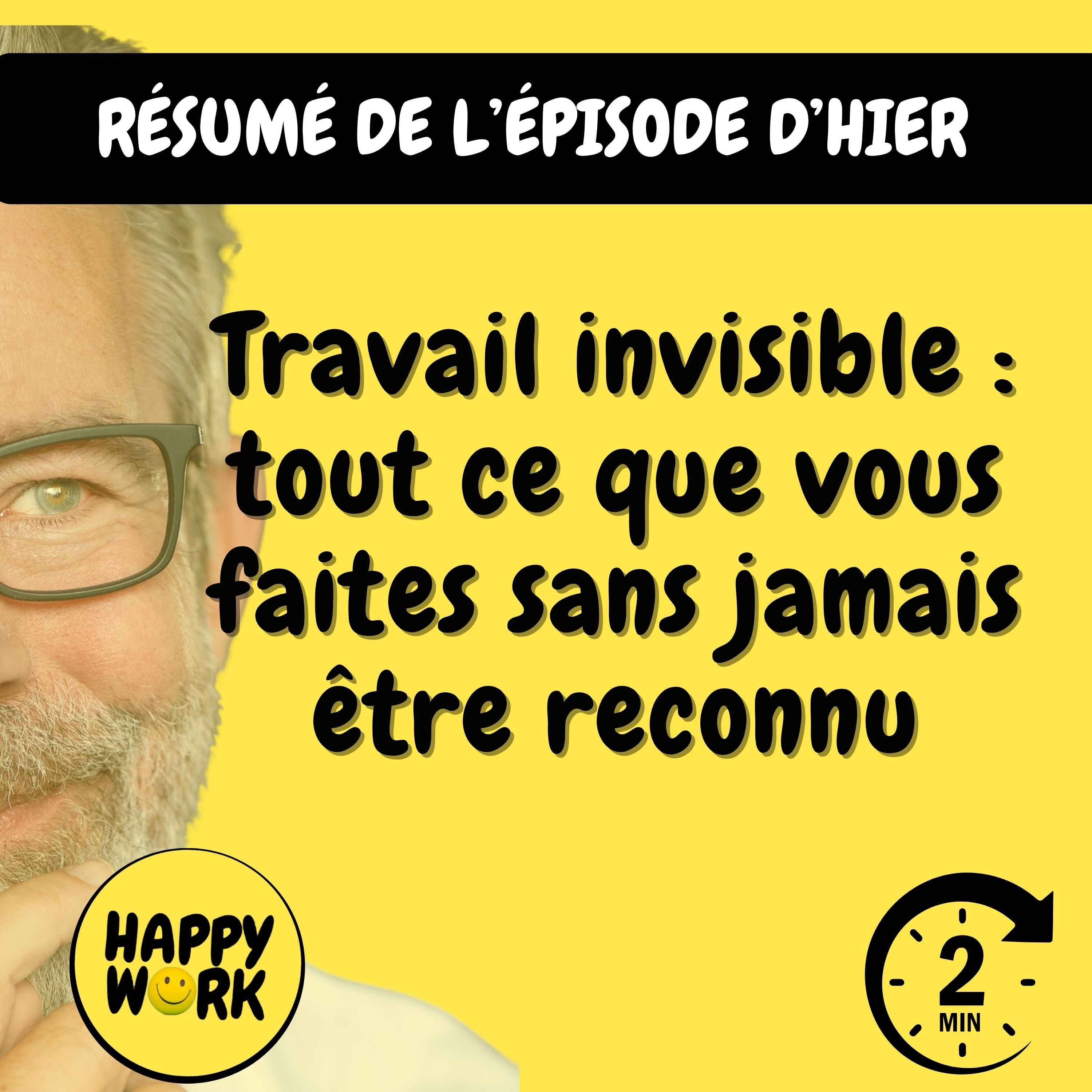 Résumé — Travail invisible : tout ce que vous faites sans jamais être reconnu