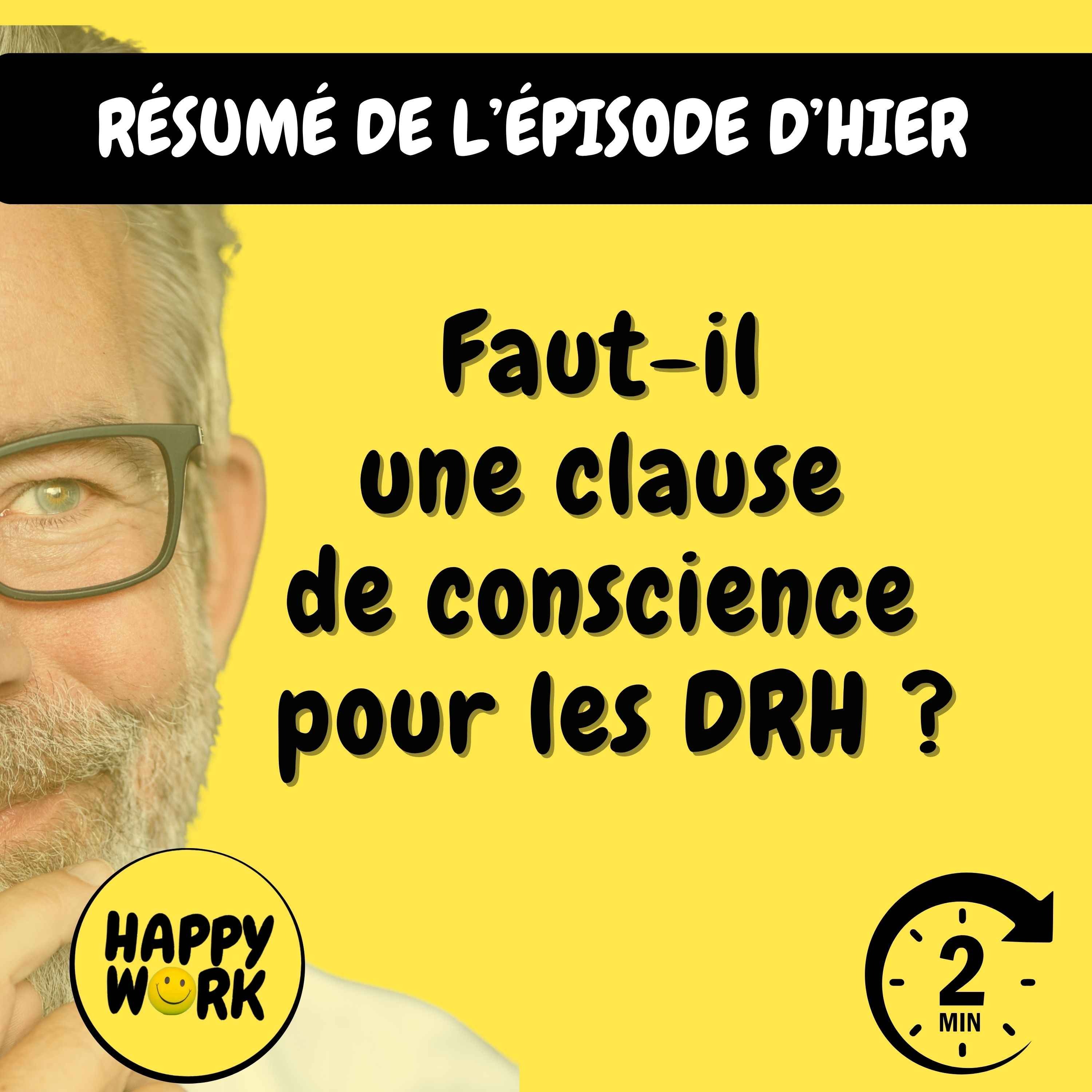 Résumé — Faut-il une clause de conscience pour les DRH ?
