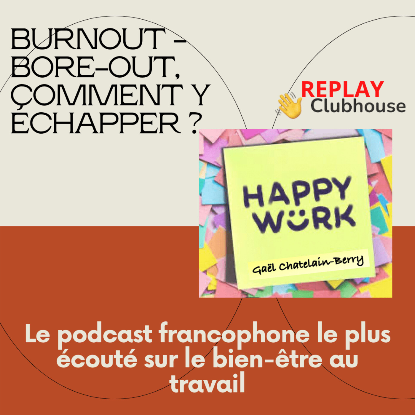 #297 - Burnout - Bore-out, comment y échapper ? - Replay de l'émission Happy Work sur Clubhouse
