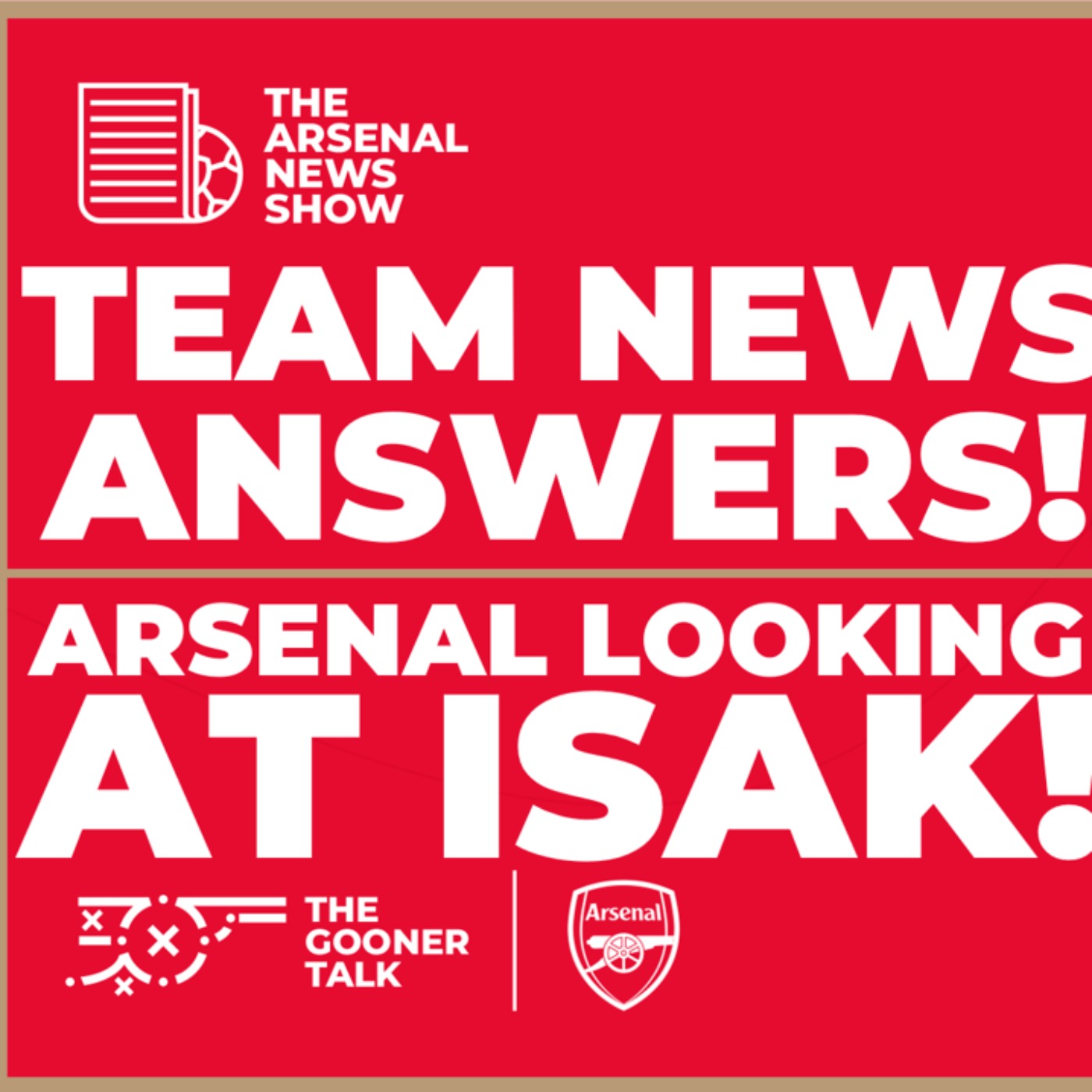 The Arsenal News Show EP445: Alexander Isak, Bukayo Saka, Mikel Arteta, Luton Town & More! - podcast episode cover