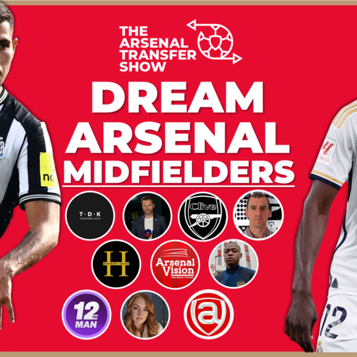 Arsenal Content Creators Describe Their Dream Midfield Transfers - The Arsenal Transfer Show - podcast episode cover