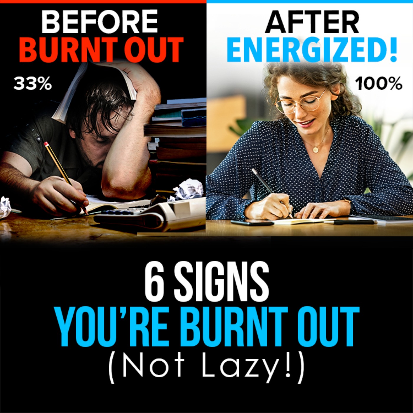 6 Signs You're Burnt Out (NOT Lazy!)