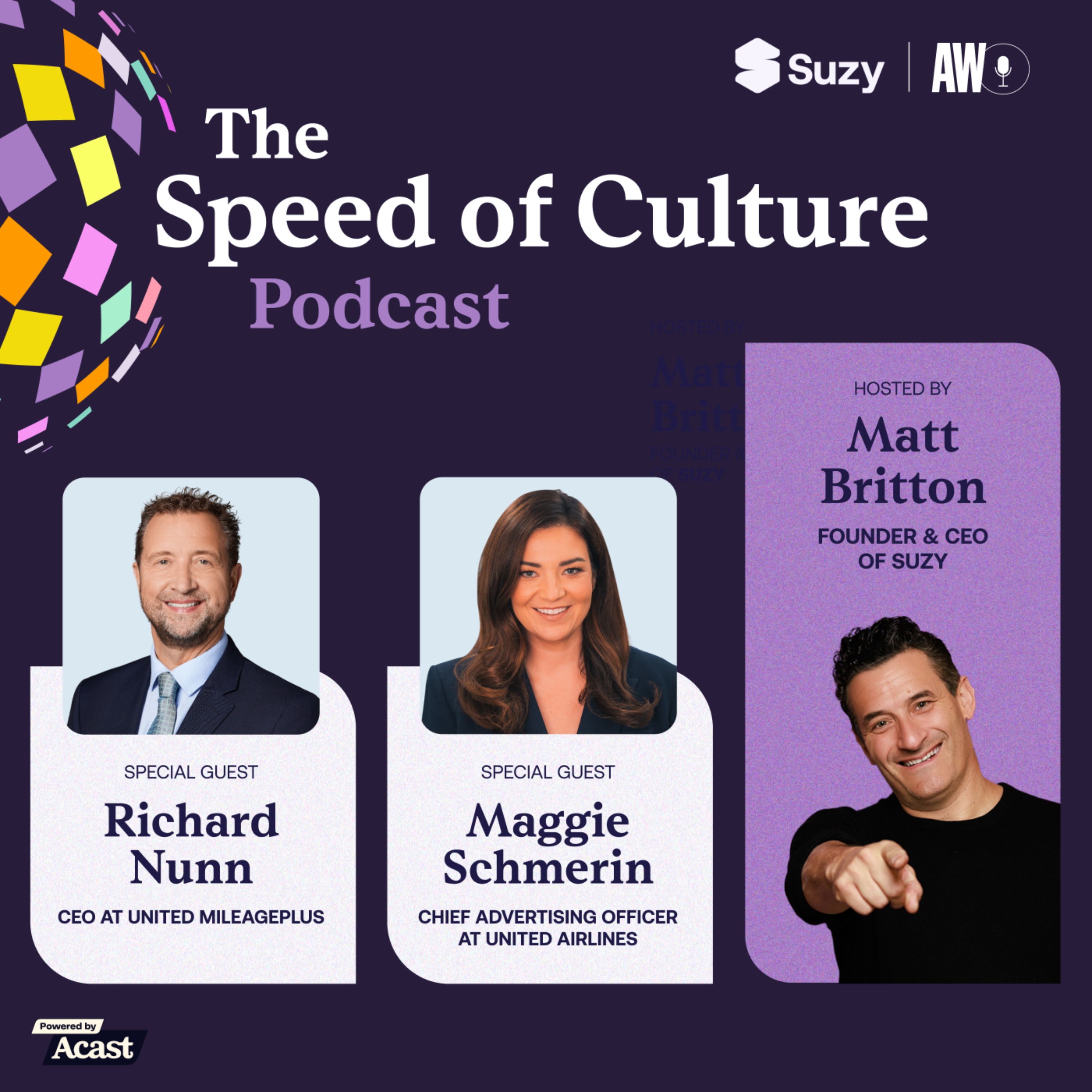 Flight plan: How Richard Nunn and Maggie Schmerin are turning United Airlines into a loyalty and media powerhouse — The Speed of Culture Podcast cover