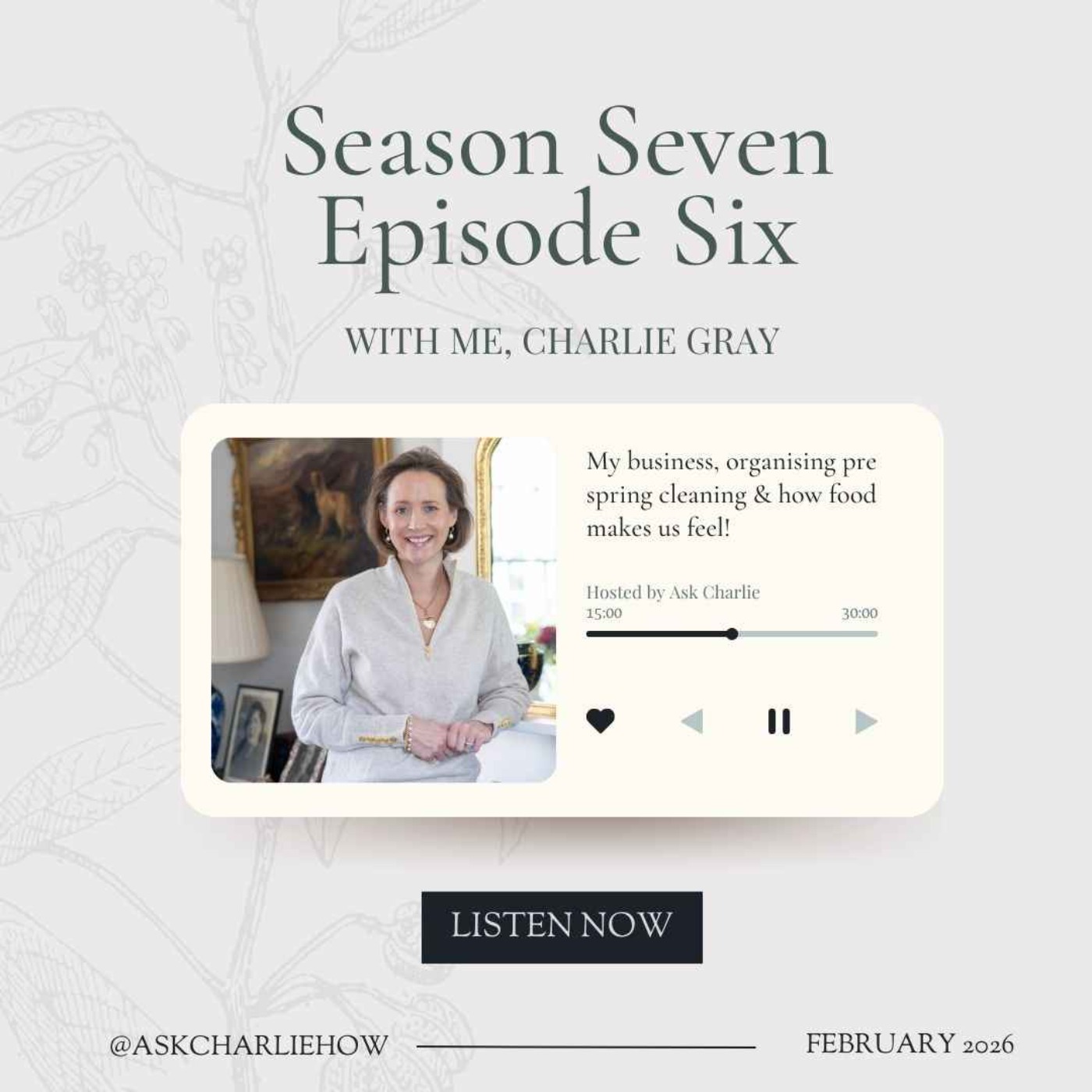 Busy House, Happy Home S7:06 | A chatty one -  about my business, organising pre spring cleaning & how food makes us feel!