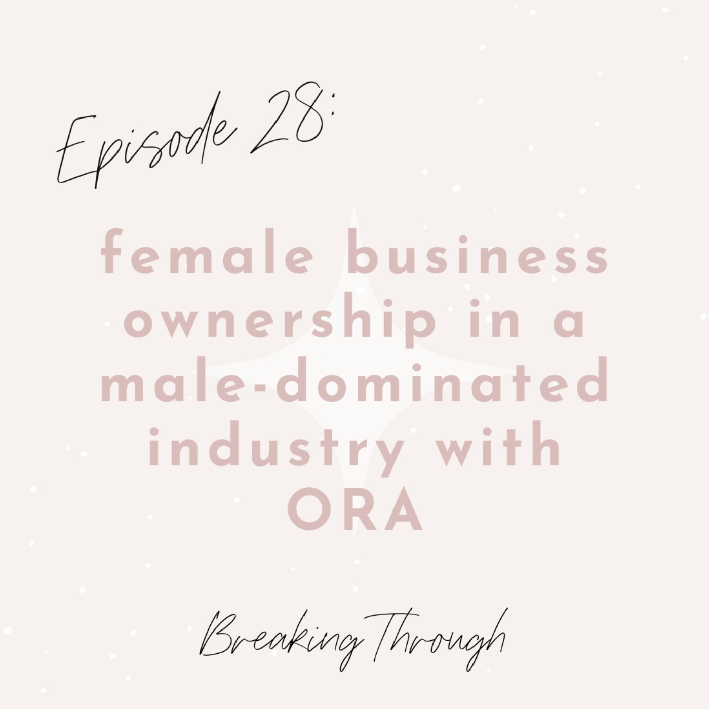 cover art for Ep. 28 - Female Business Ownership in a Male-Dominated Industry with ORA