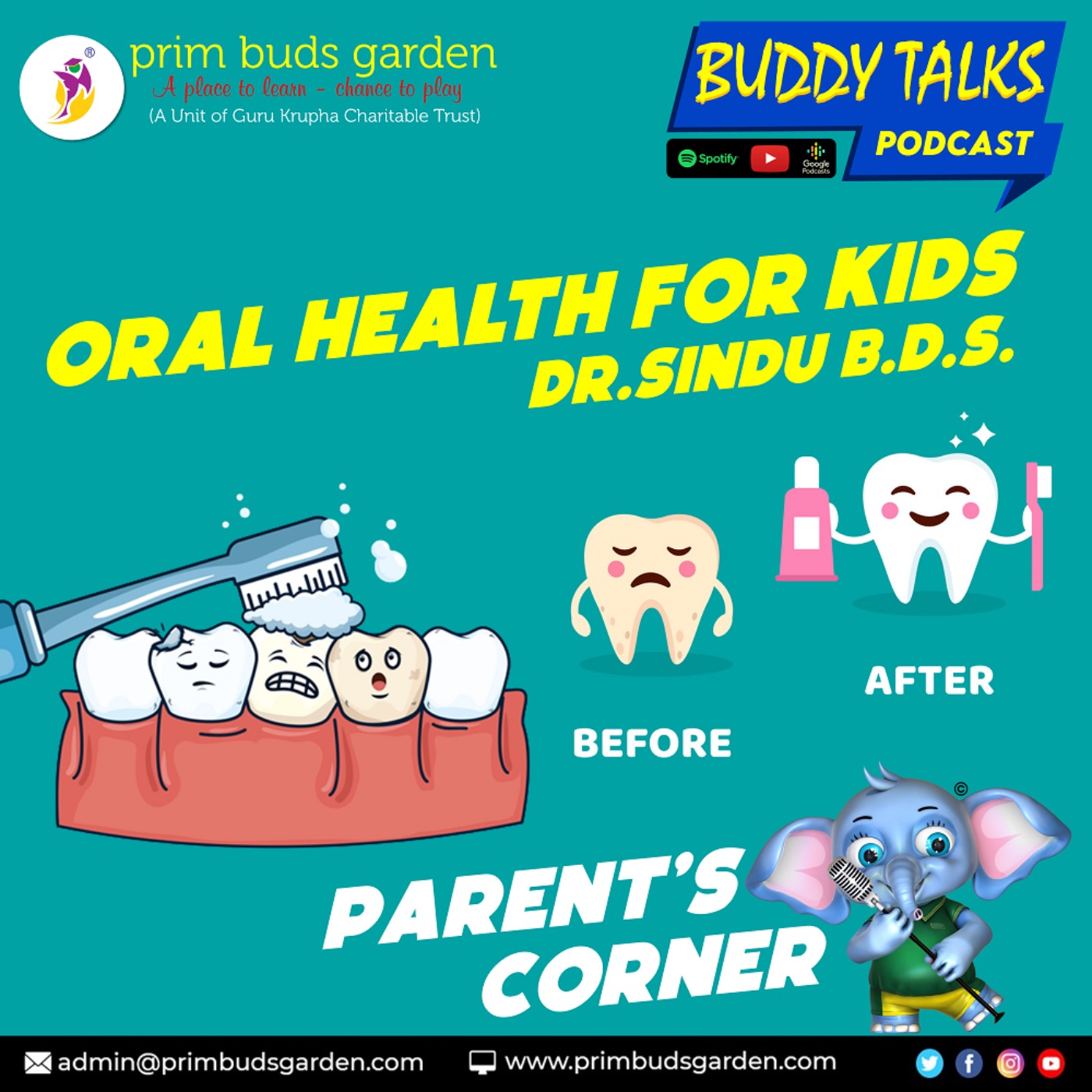 BUDDY TALKS #PODCAST | PARENT's CORNER - DENTAL | ORAL HEALTH - 01.08. ...