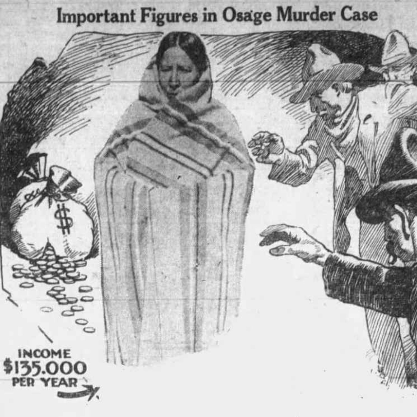 cover art for His2Go#136 - Die Osage-Morde.  Öl, Gier, Rassismus und Heimtücke in den USA