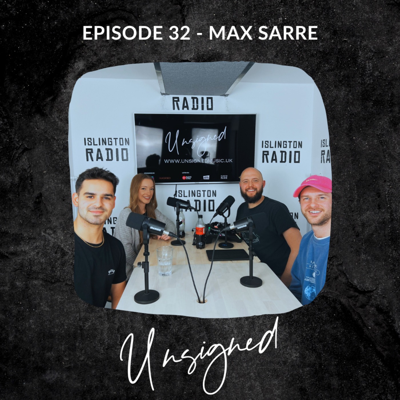 cover art for #32 with MAX SARRE- The Unsigned Podcast