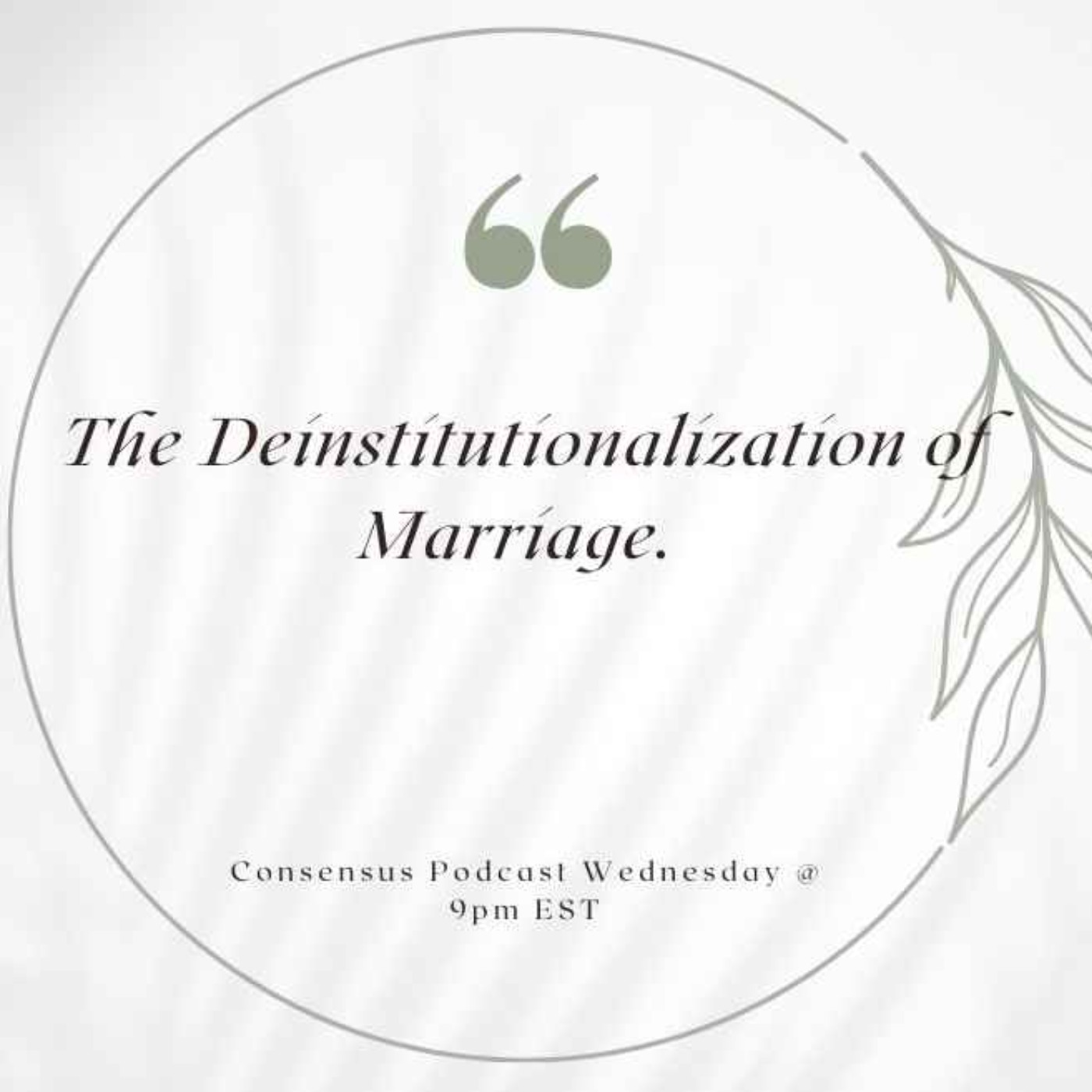 cover art for The Deinstitutionlization of American Marriage