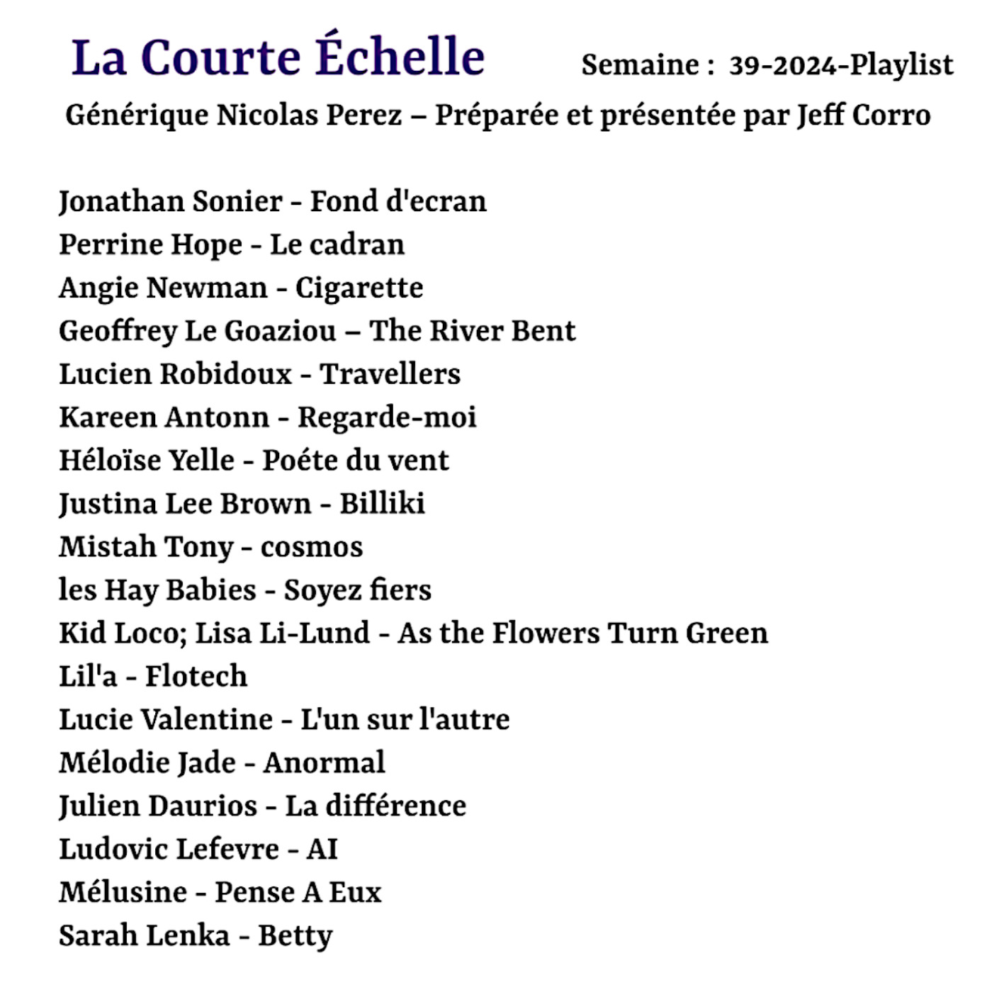 La courte échelle,le rendez-vous des artistes indépendants