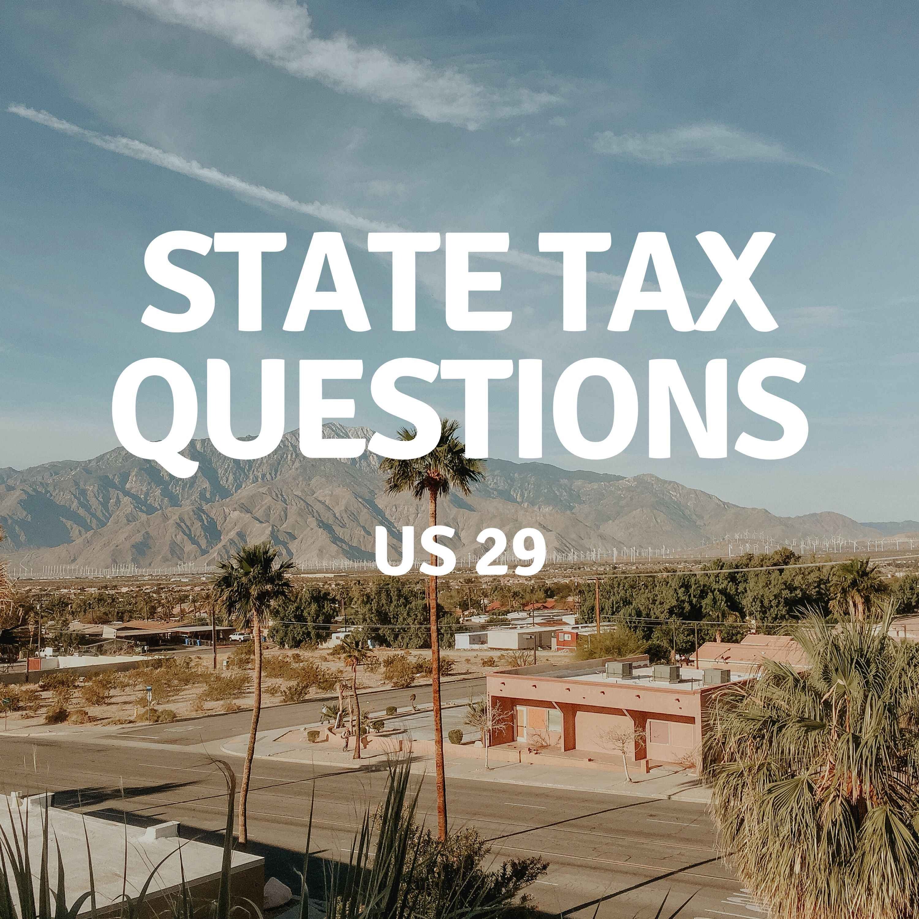 cover art for US 29 | State Tax Questions