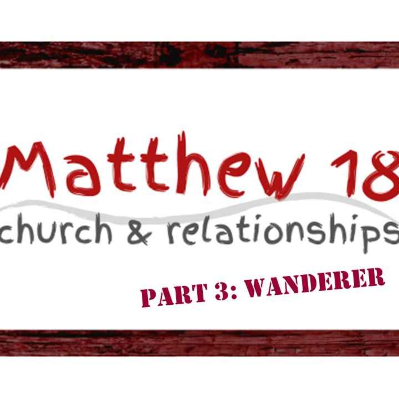 cover art for Matthew 18, Part 3 - Wanderer