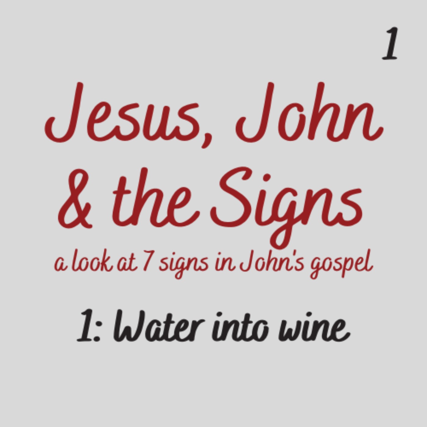 cover art for Jesus, John & the Signs Part 1