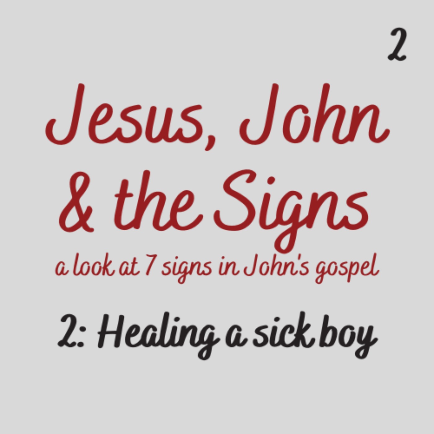 cover art for Jesus, John & the Signs Part 2