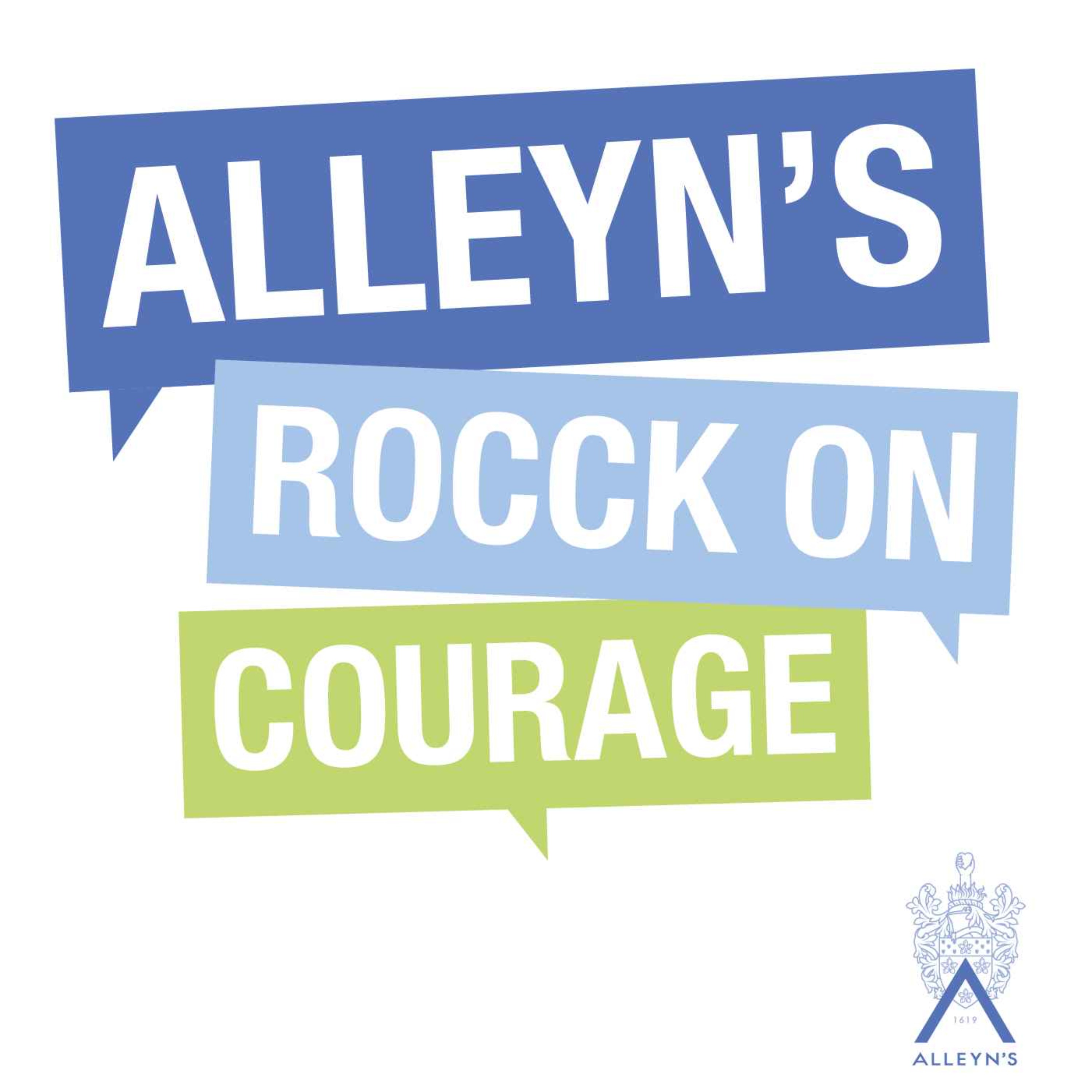 cover art for Alleyn's ROCCK On: Courage