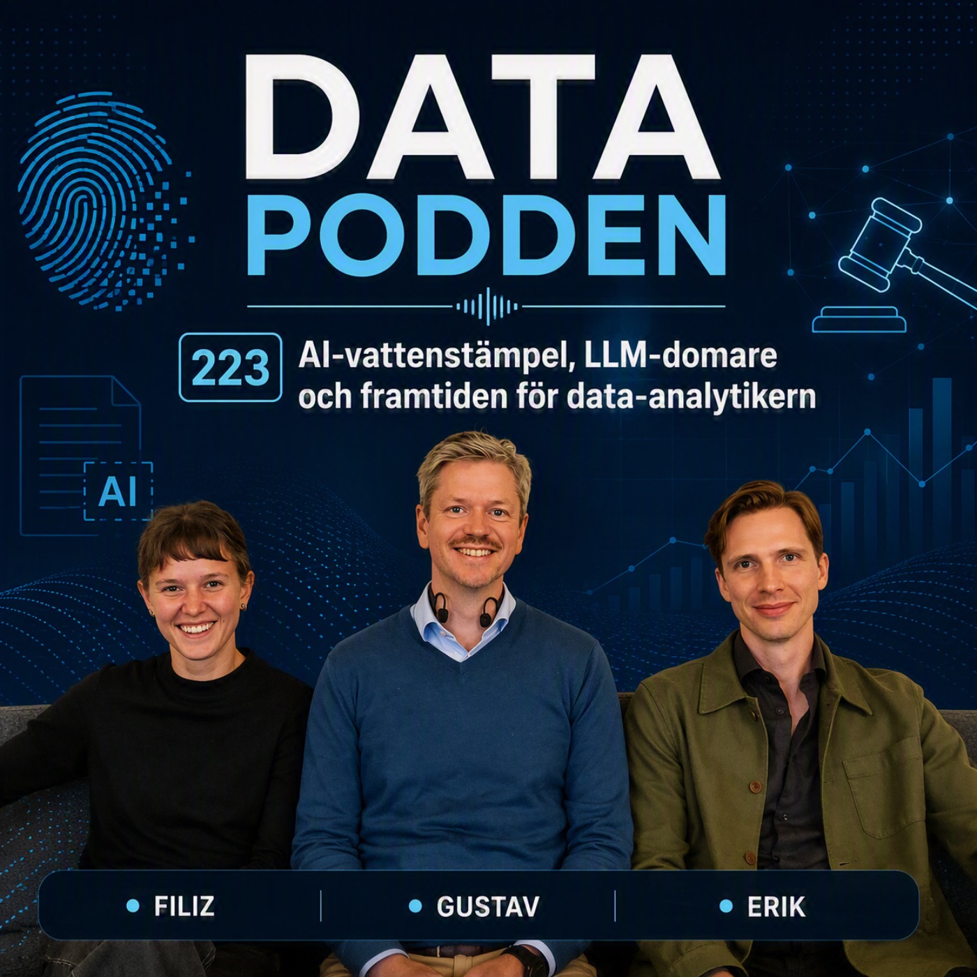 223 - AI-vattenstämpeln, LLM-domare och framtiden för data-analytikern episode artwork