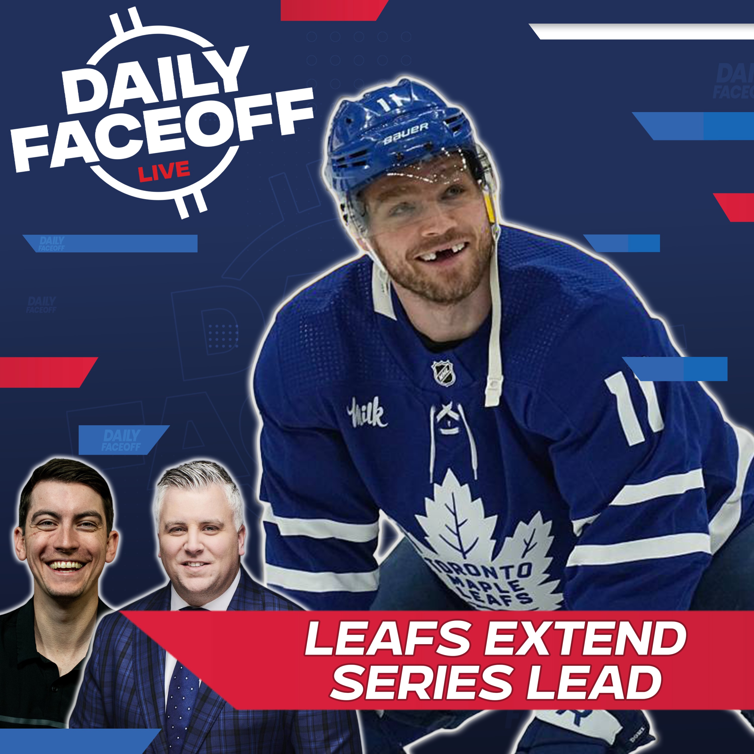 Leafs Extend Series Lead to 2 & Wild Stun Vegas | Daily Faceoff LIVE