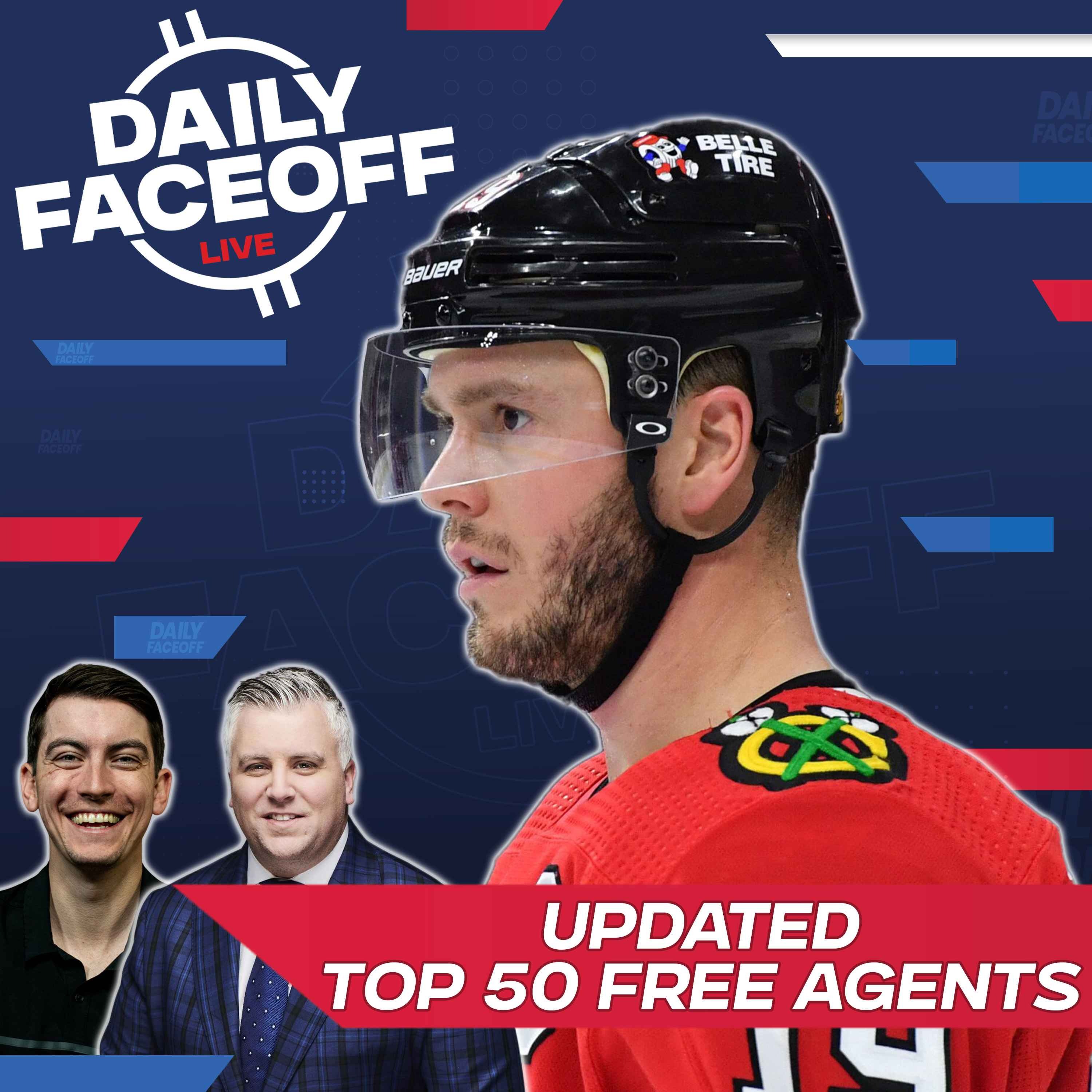 The Latest on the Top 50 Free Agents | Daily Faceoff LIVE