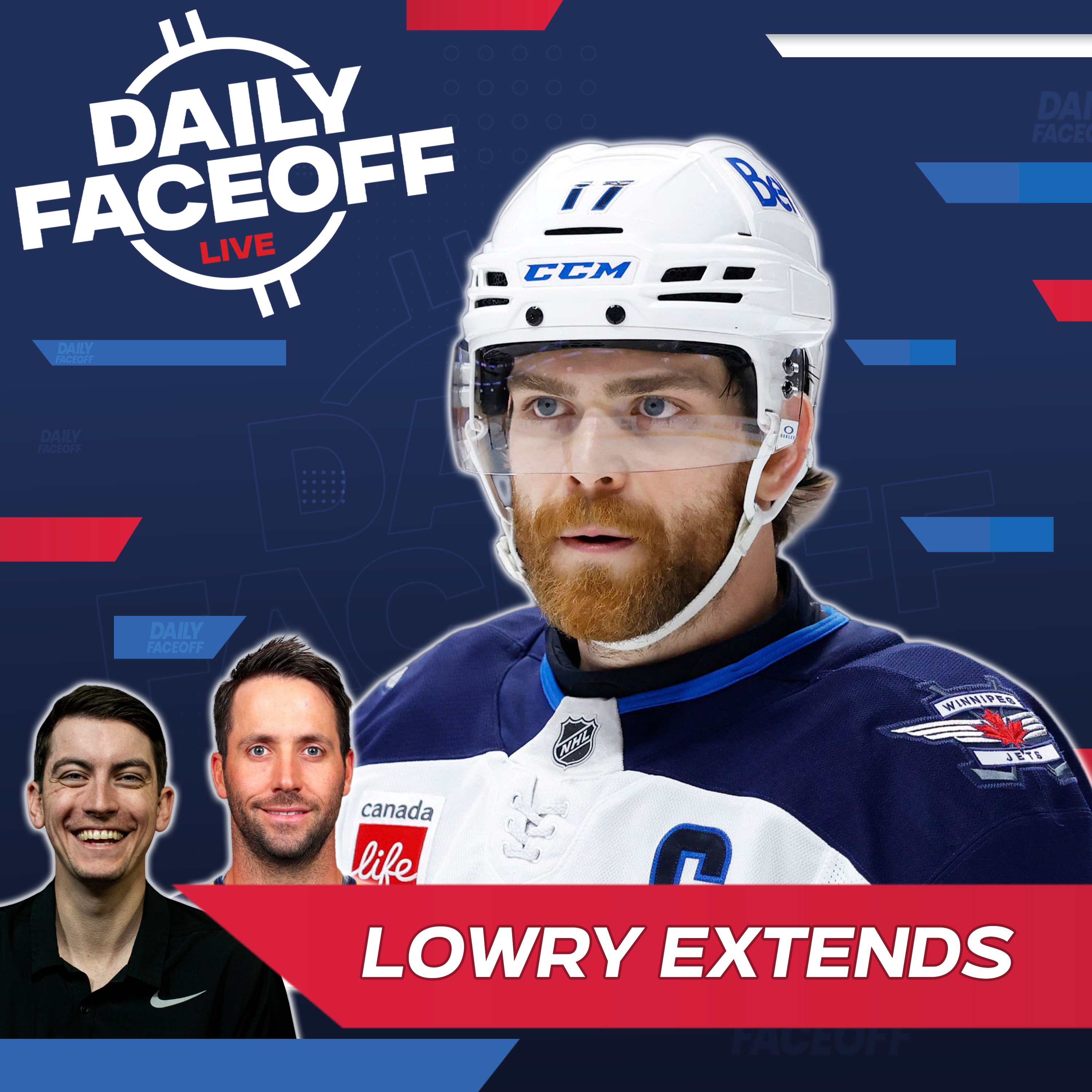 Oilers Slump Continues & Jets Extend Adam Lowry