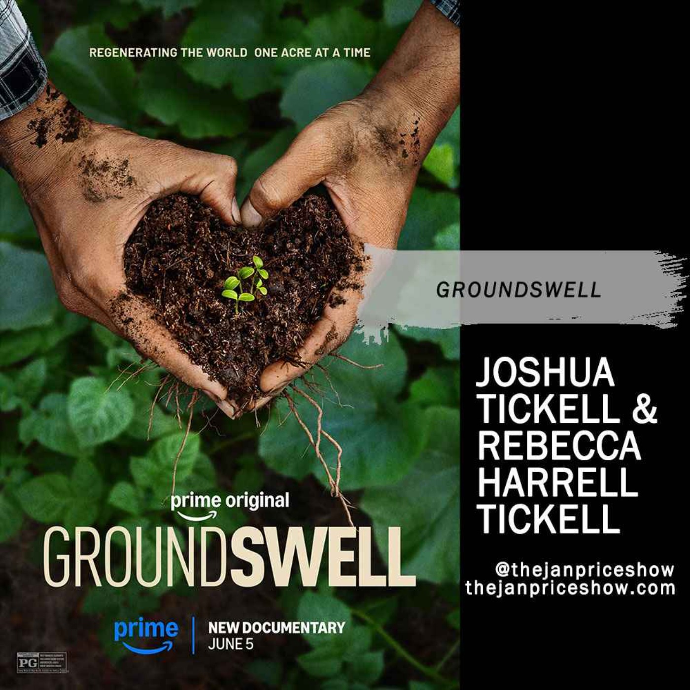 Groundswell | Joshua Tickell & Rebecca Harrell Tickell Discuss Their Award-Winning Documentary | The Jan Price Show episode artwork
