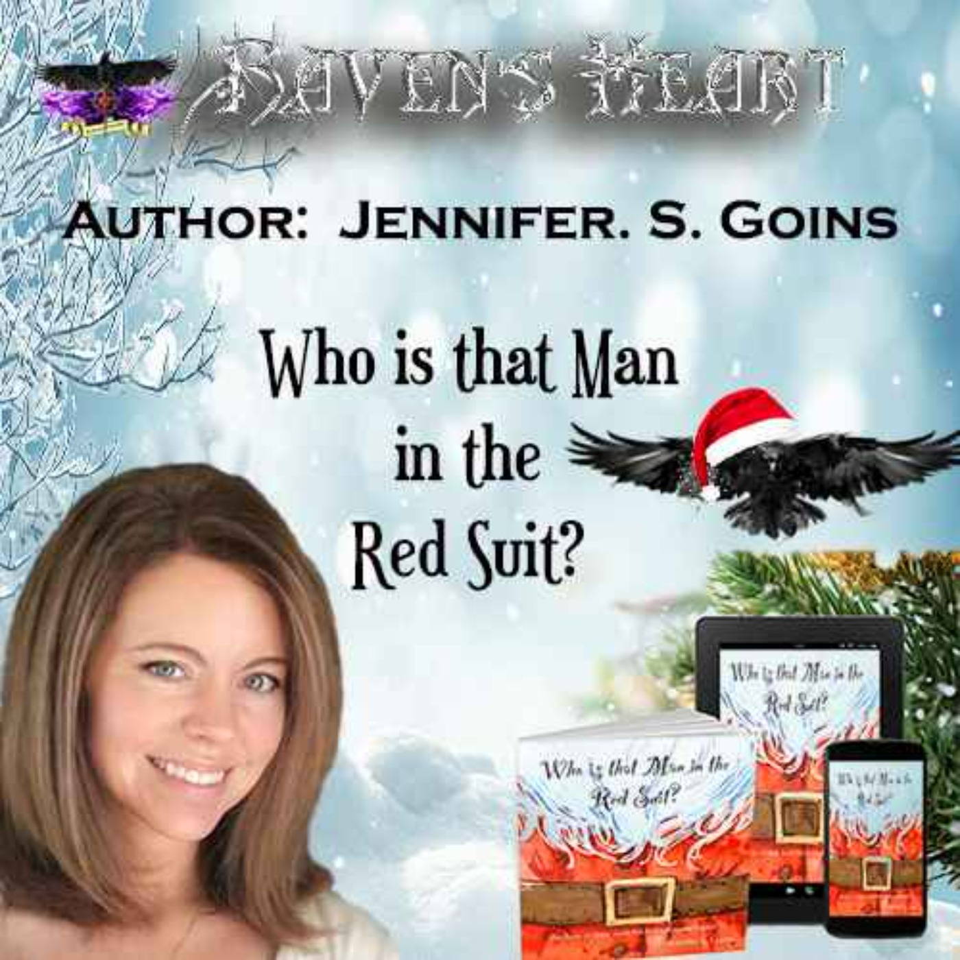 cover art for Christmas Edition!  Who is that Man in the Red Suit? With Author Jennifer S. Goins