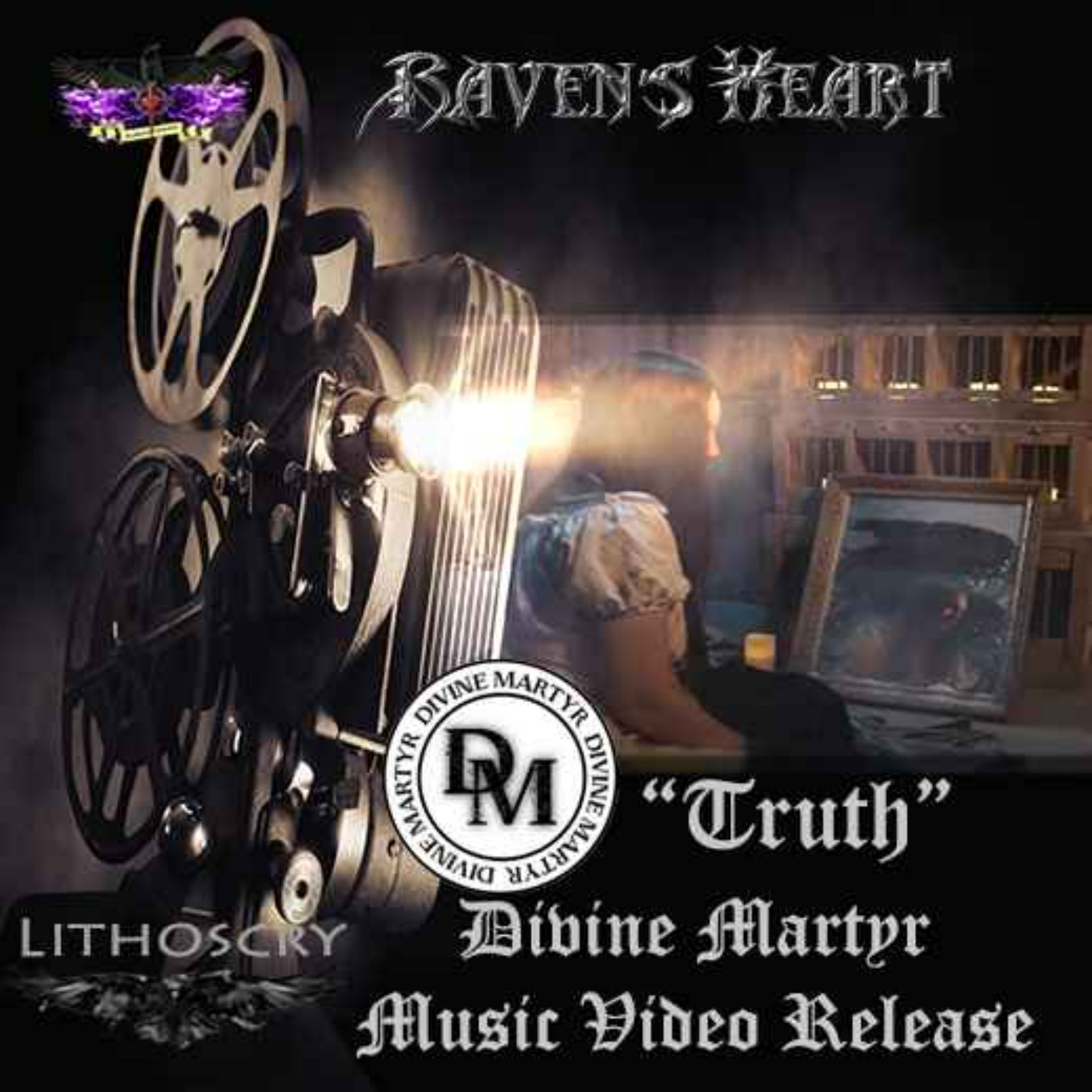 cover art for Symphonic Metal:  Divine Martyr:  "Truth" Music Video Release