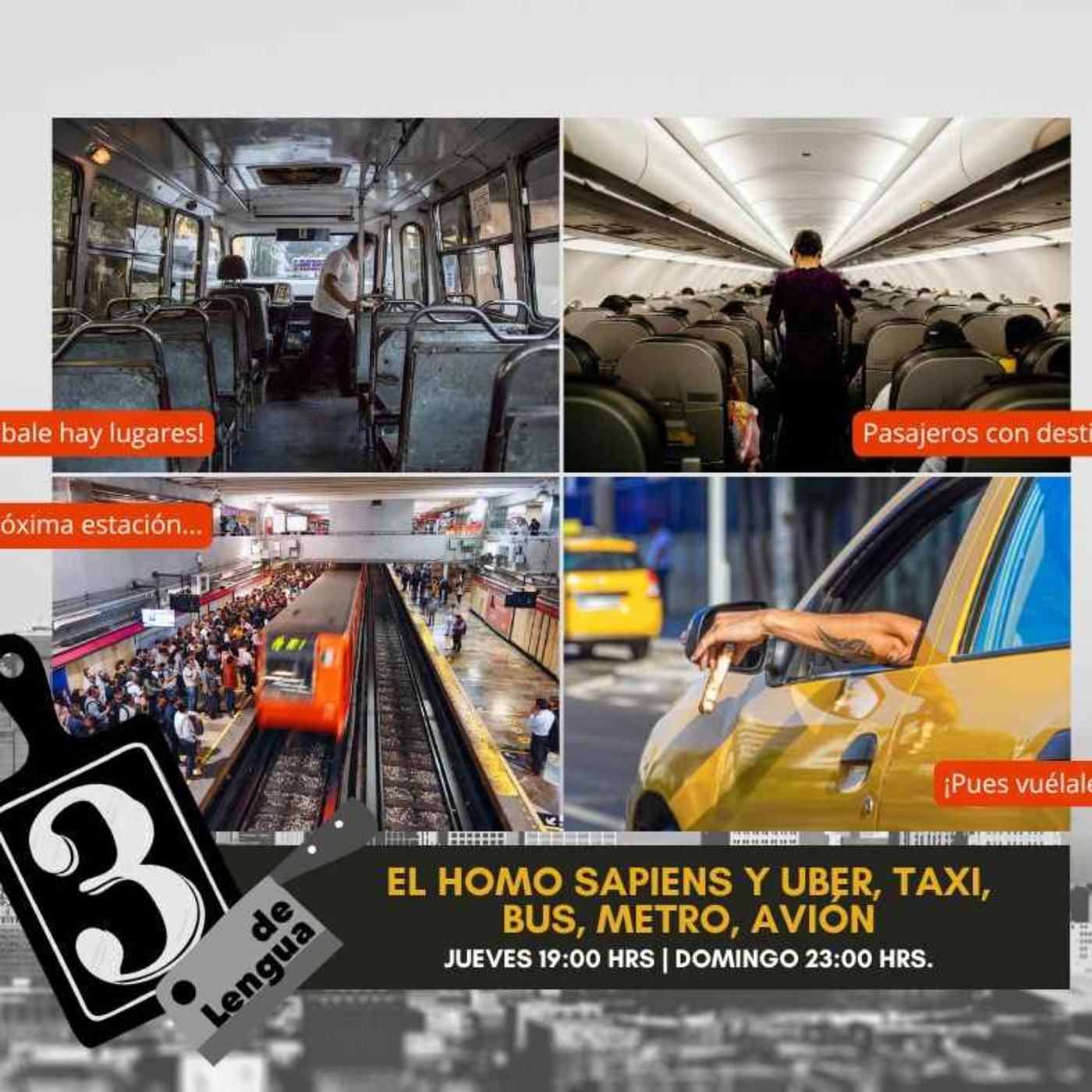 HOMO SAPIENS Y UBER, TAXI, BUS, METRO, AVIÓN episode artwork