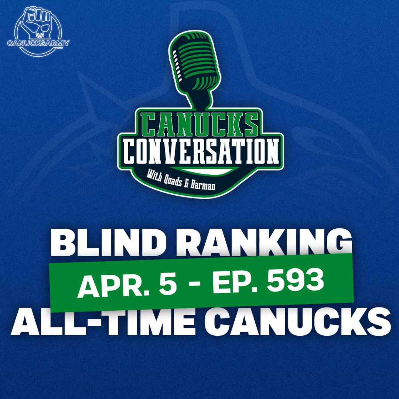 April 5: Blind ranking all-time Canucks and the 2024 Masterton ft. Patrick Johnston (Ep. 593)