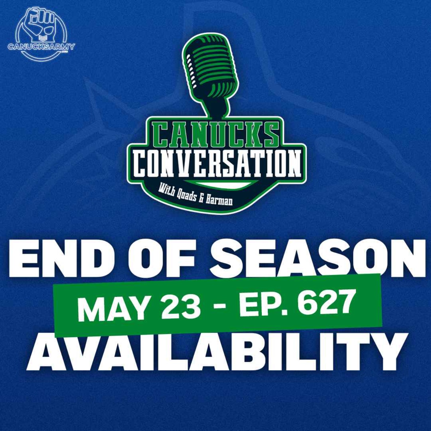 cover art for May 23: Allvin, Tocchet & Canucks players speak at end of season media availability (Ep. 627)