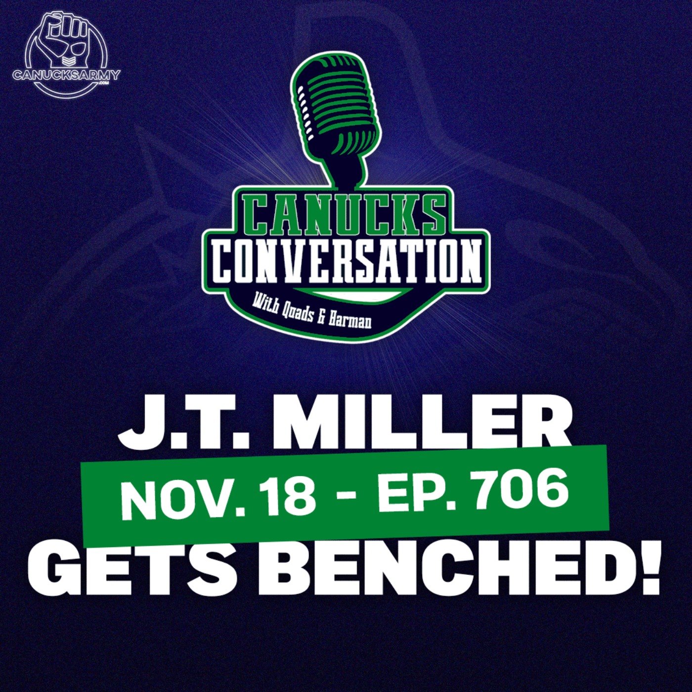 Nov. 18: Tocchet Benches J.T. Miller - Canucks Conversation - (ep.706)