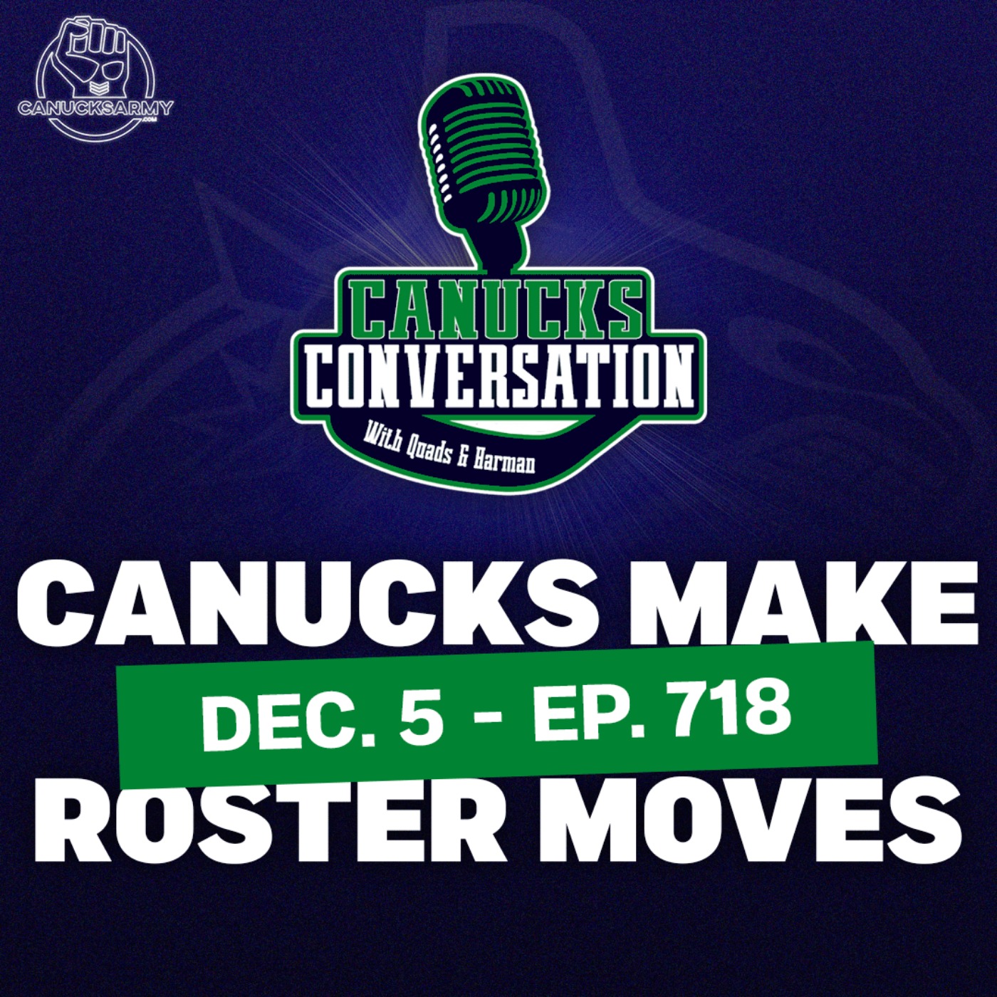 Dec. 5: Canucks Convo BINGO + Roster Moves - Canucks Conversation (ep.718)
