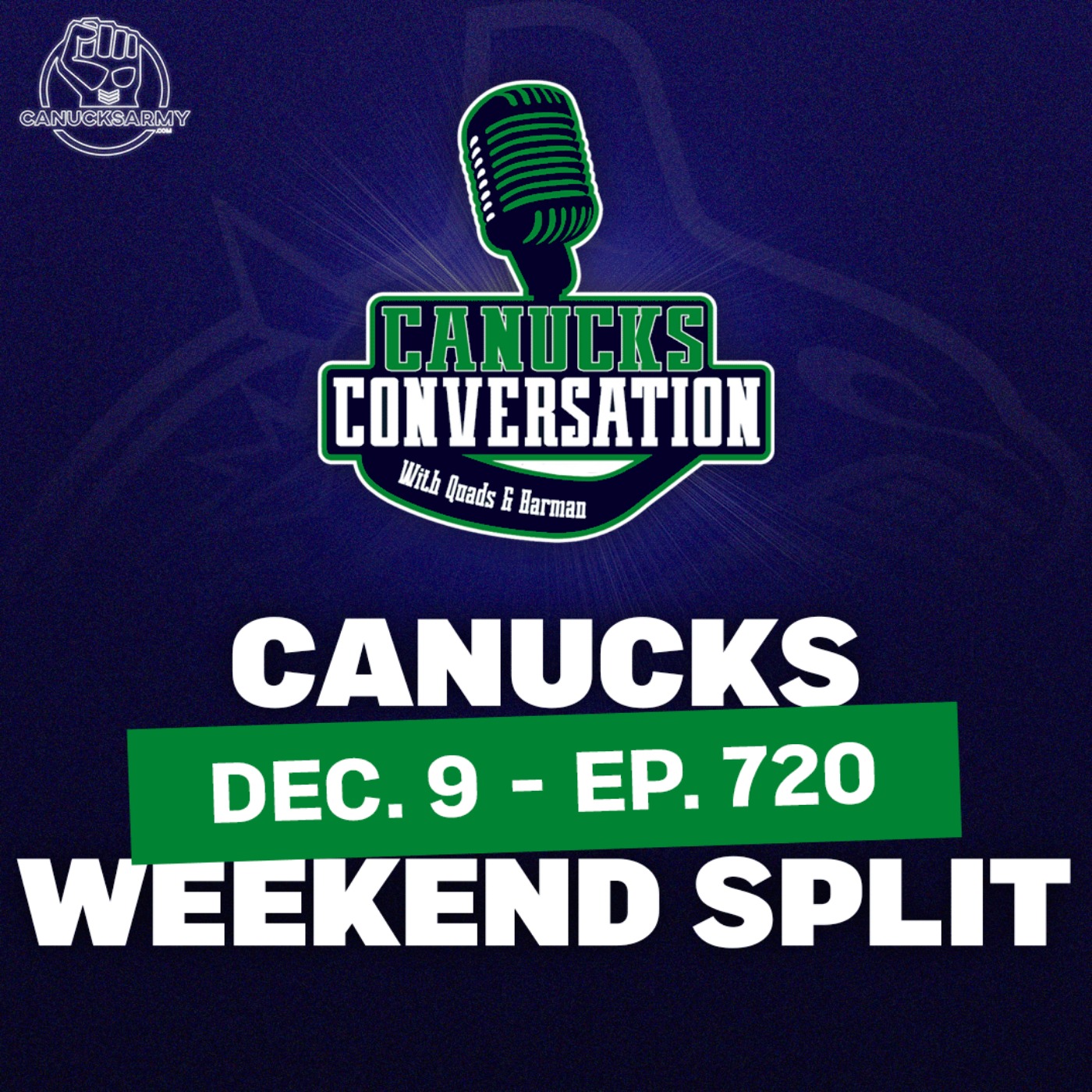 Dec. 9 : A Canucks weekend split ft. co-host Patrick Johnston - Canucks Conversation (ep.720)