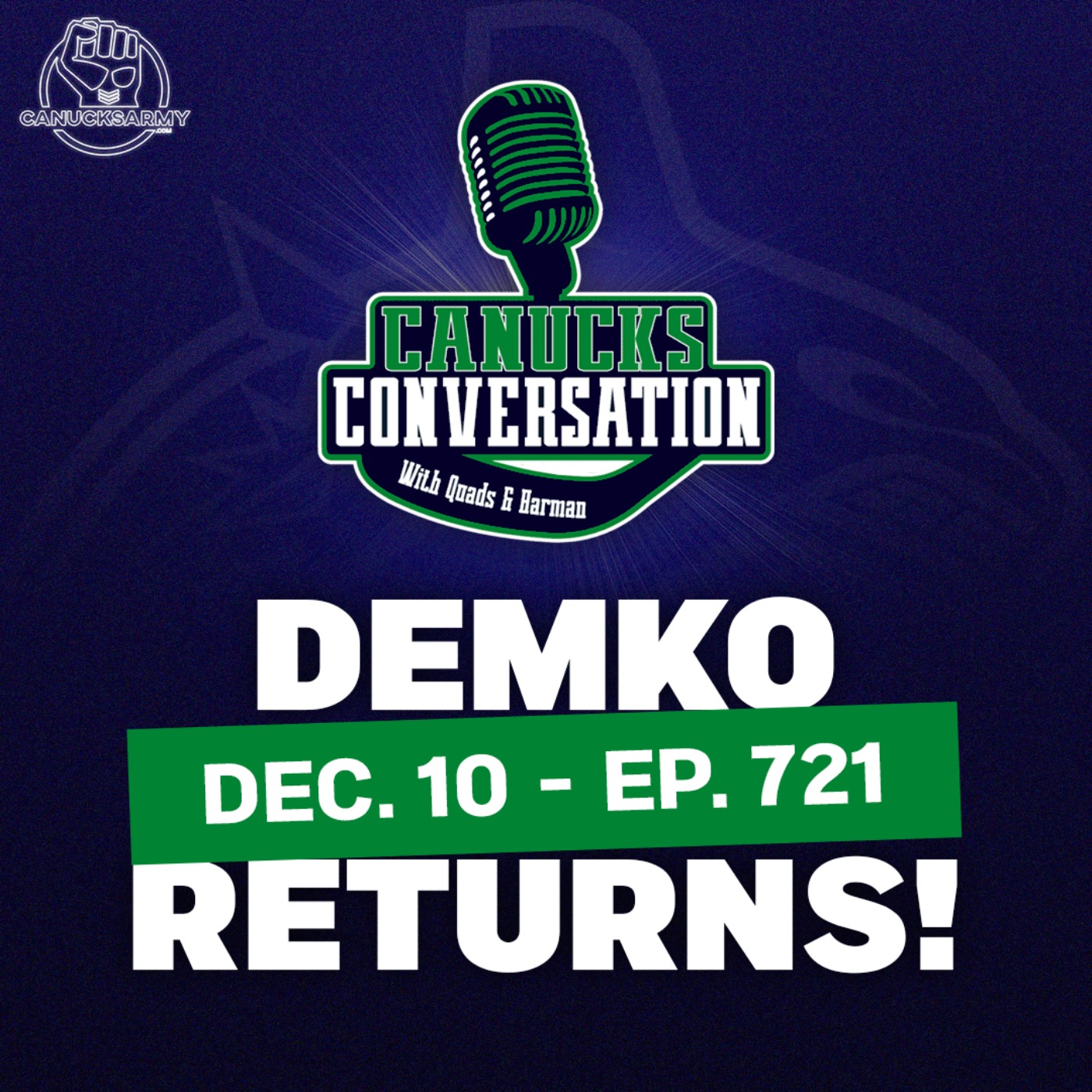 Dec. 10: Thatcher Demko returns ft. Dave Hall - Canucks Conversation (ep.721)