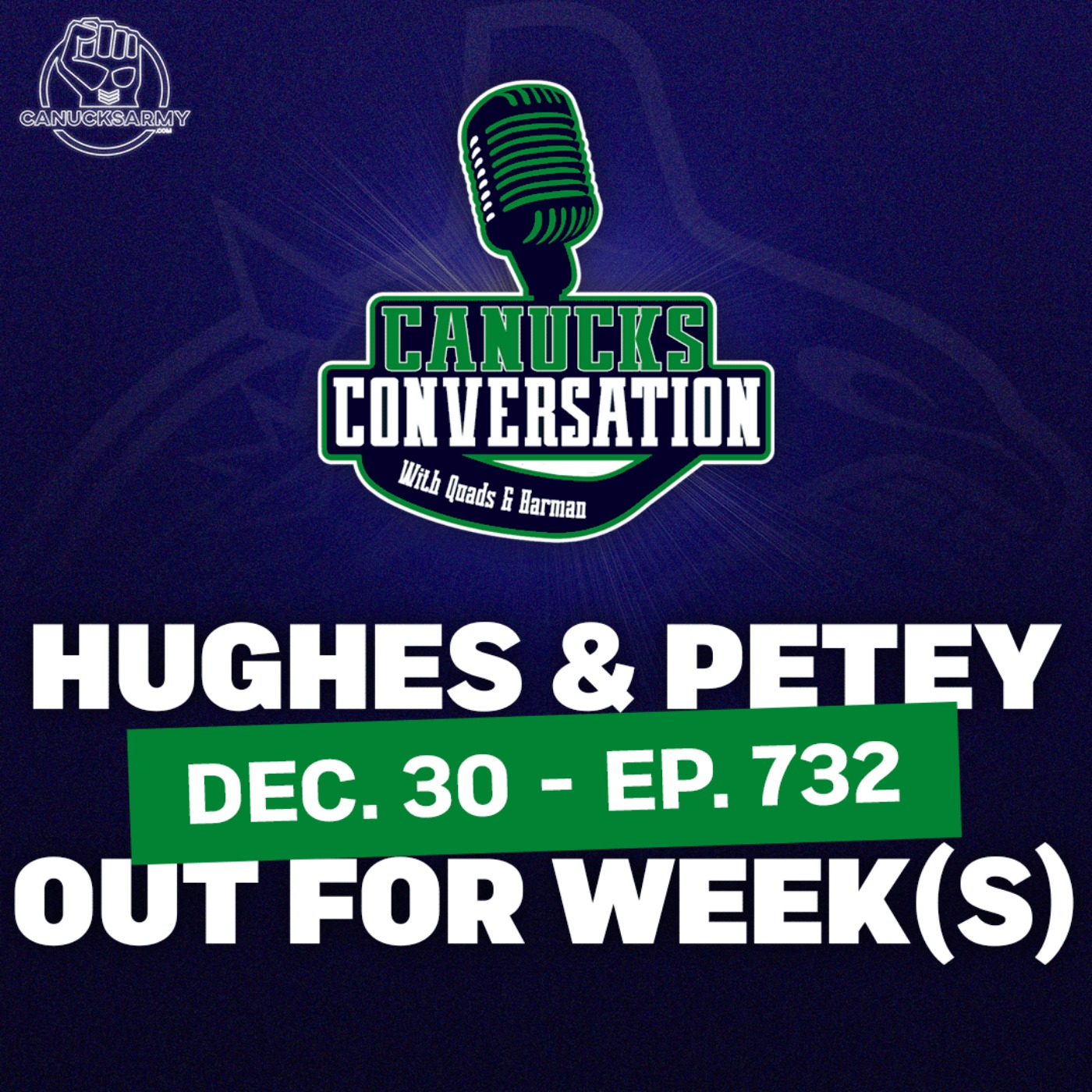 Dec. 30: Hughes and Pettersson out for week(s)  - Canucks Conversation (ep.732)