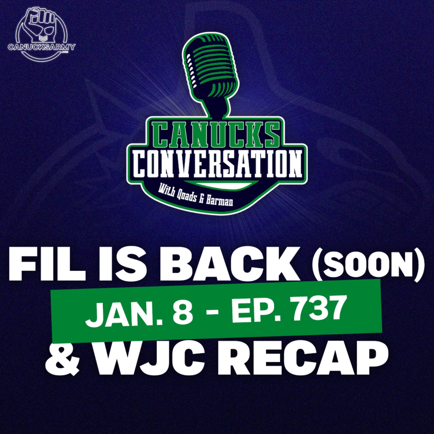 Jan. 8: FIL IS BACK (kind of) + WJC Wrap ft. Dave Hall - Canucks Conversation (ep.737)