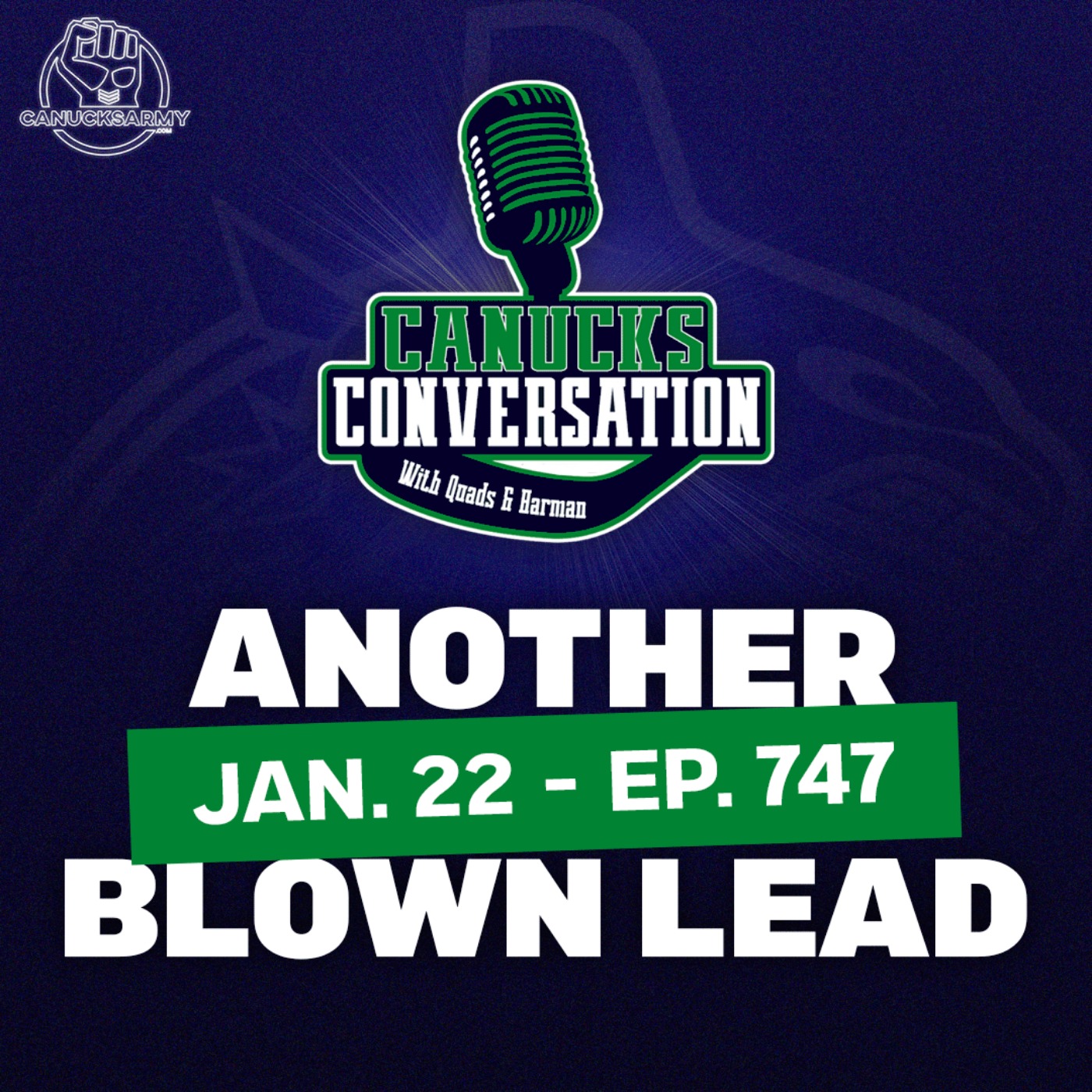 Jan 22: Canucks blow a lead, Tocchet hockey frustrations  - Canucks Conversation (ep.747)