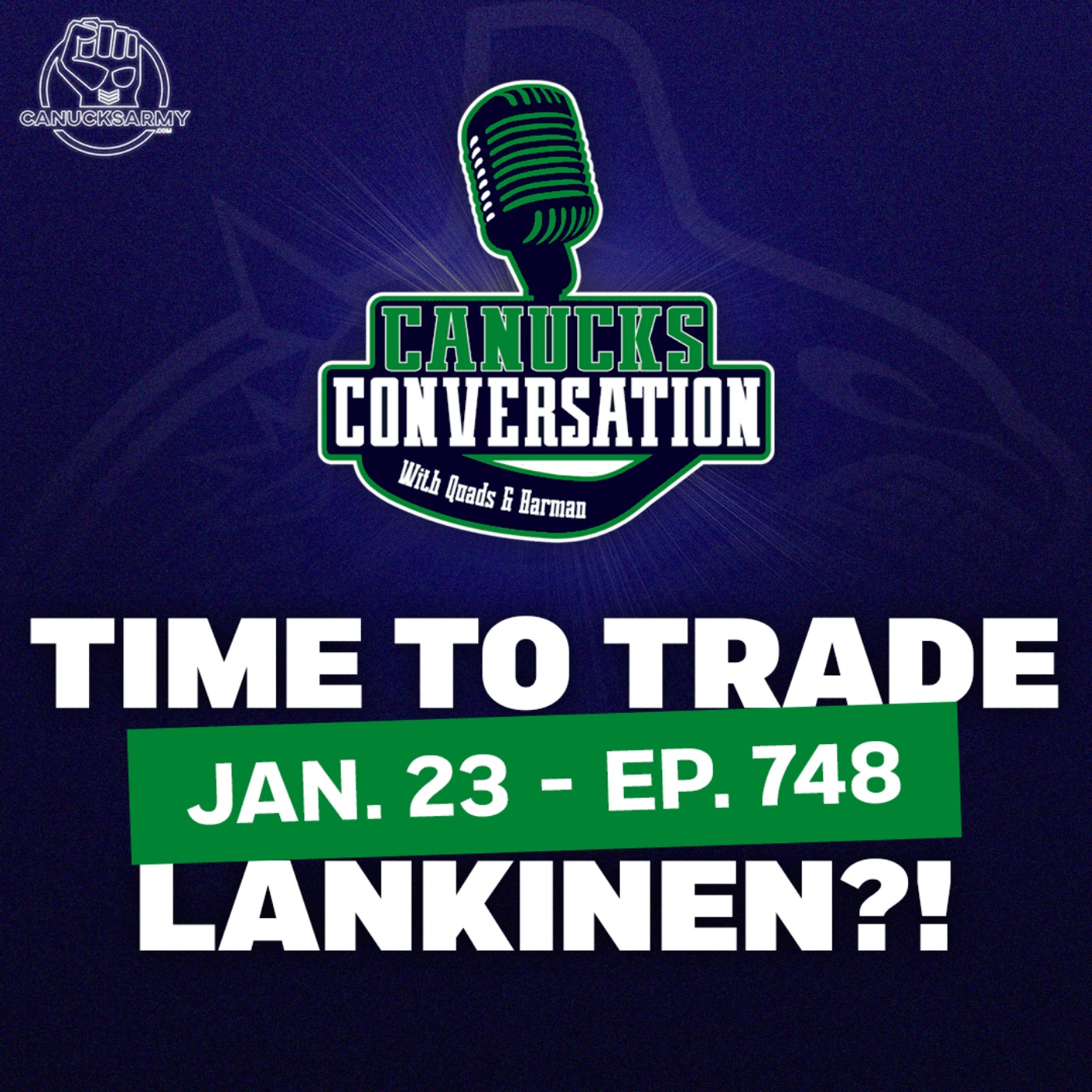 Jan 23: Should the Canucks trade Kevin Lankinen? - Canucks Conversation (ep.748)