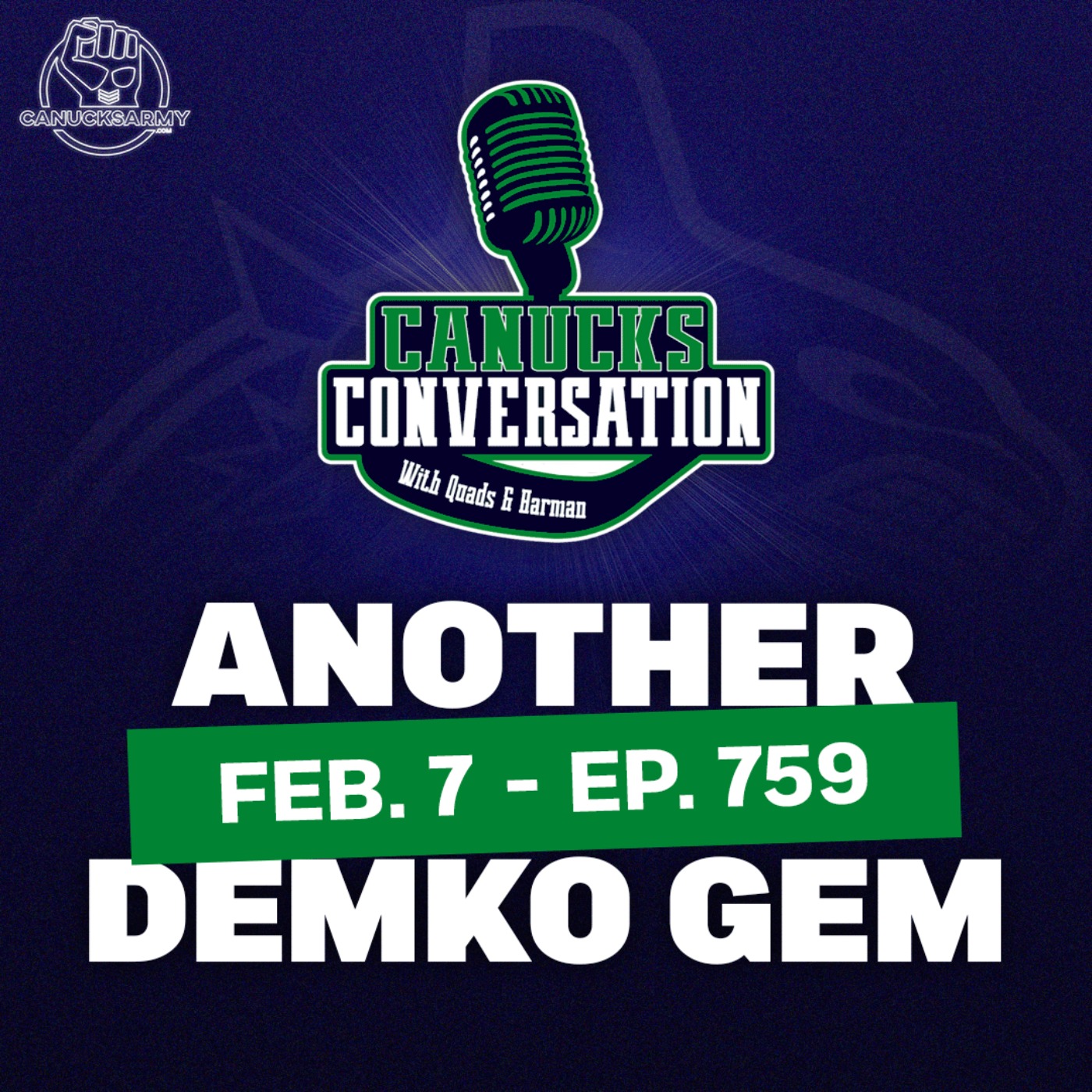 Feb. 7: Is Thatcher Demko back? ft. Arun Srinivasan of The Leafs Nation - Canucks Conversation (ep.759)