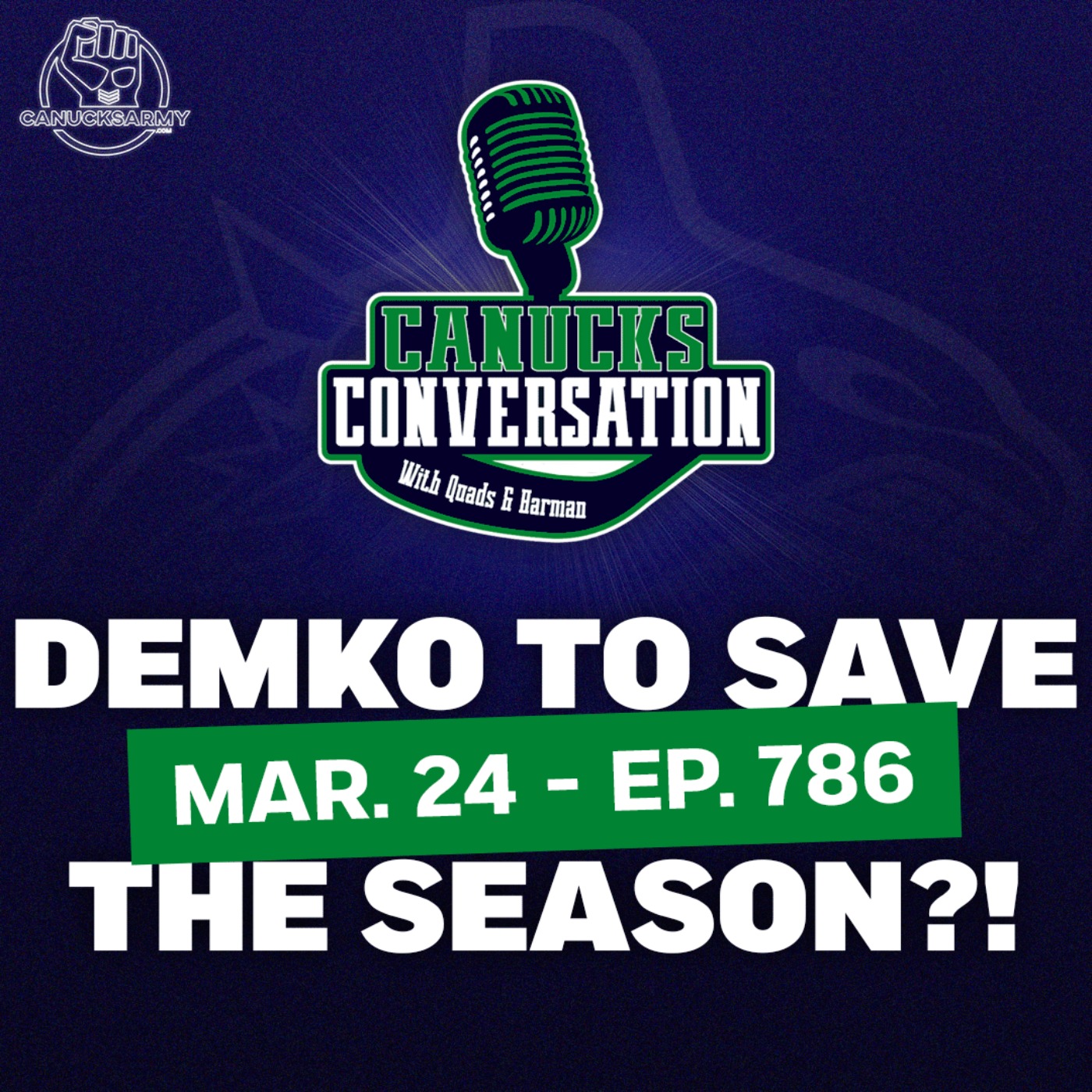Mar. 24: Demko returning for Canucks, Pettersson & Hoglander updates (ep.786)