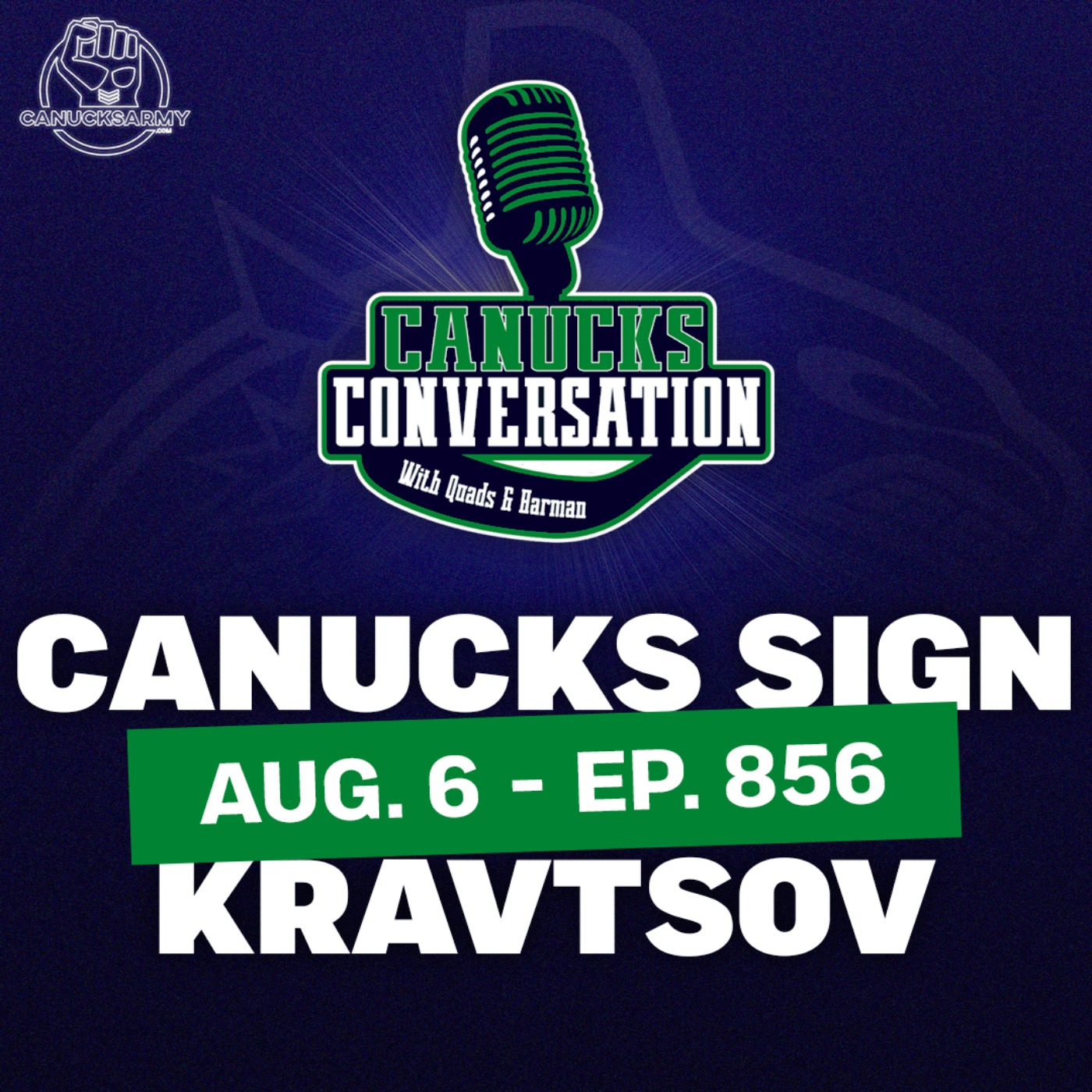 Aug 6: Canucks sign Kravtsov & Goalie Talk ft. guest co-host Kevin Woodley | (ep. 856)