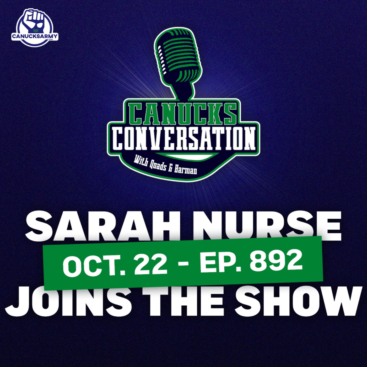 Oct 22: Sarah Nurse joins the show! (ep. 892)