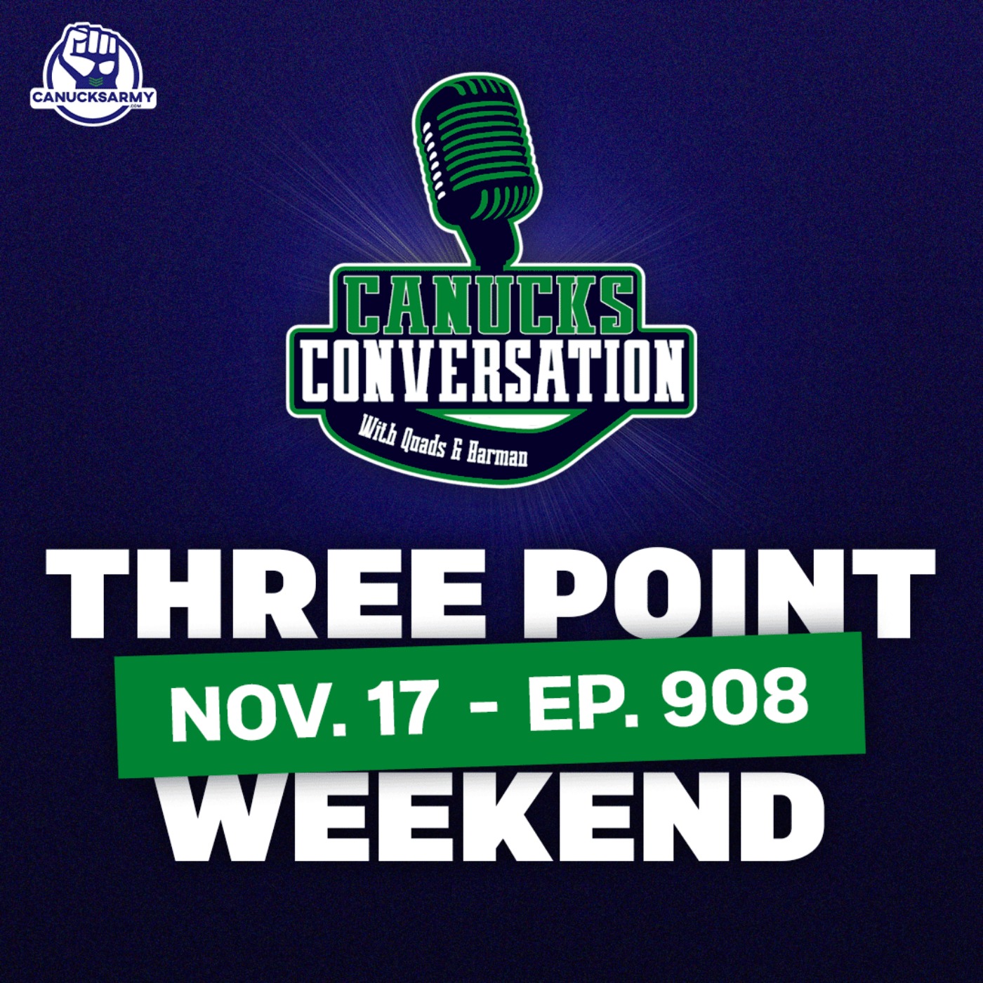 Nov. 17: Canucks will their way to 3 of 4 points ft. Newest CA writer...  (ep. 908) episode artwork