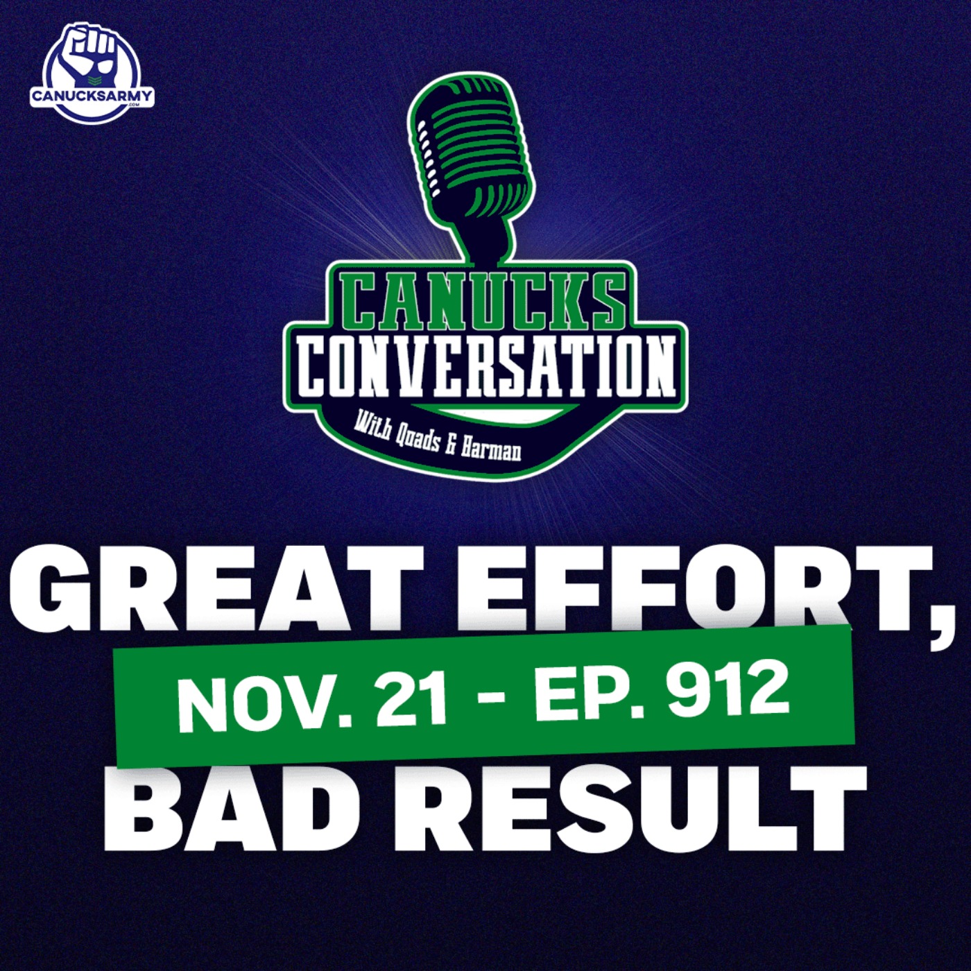 Nov. 21: Canucks play their best game of the season! (No further questions please)  (ep. 912) episode artwork