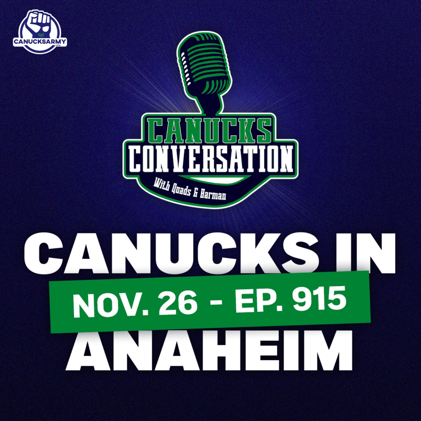 Nov. 26: Canucks in Anaheim ft. Patrick Johnston (ep. 915) episode artwork