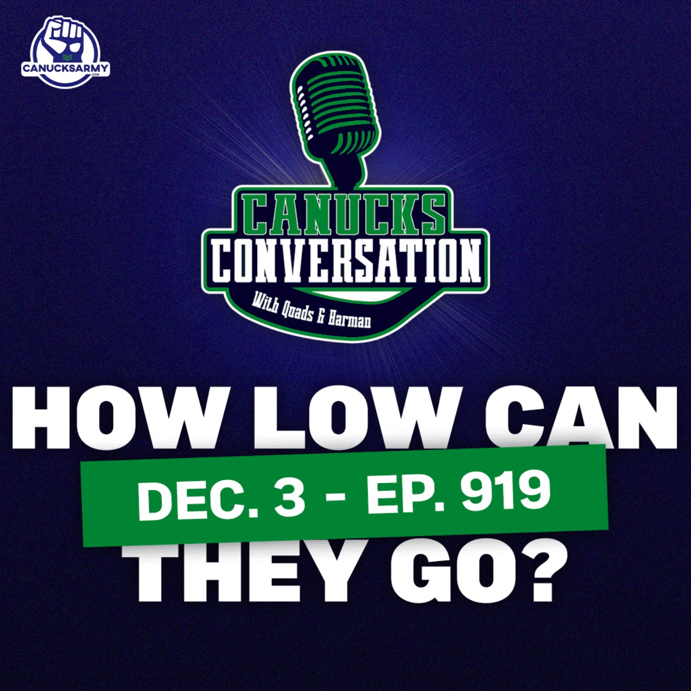 Dec. 3: McKenna sweepstakes: How low can the Canucks go in the NHL standings? (ep. 919) episode artwork