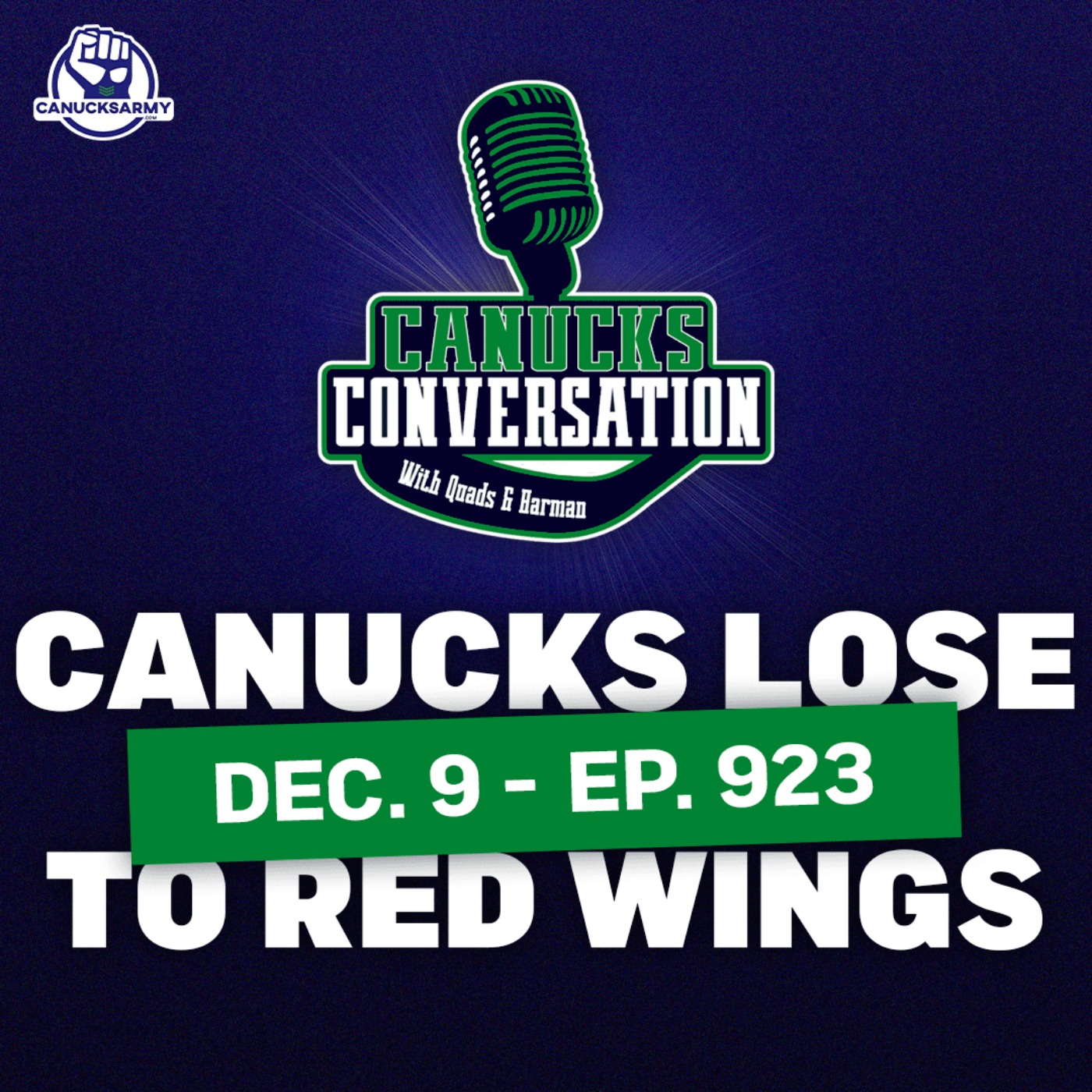Dec. 9: Canucks lose to Red Wings ft. Jeff Paterson (ep. 923) episode artwork